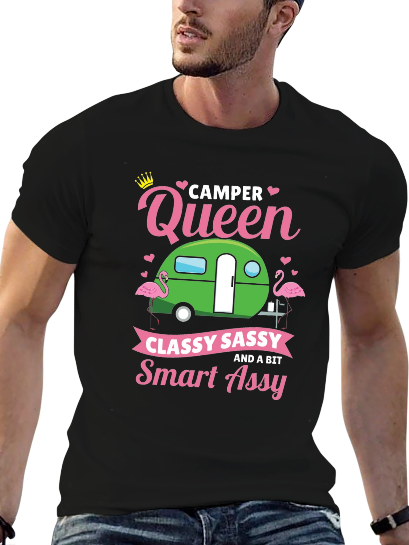 Camper Queen Sassy Graphic T-Shirt