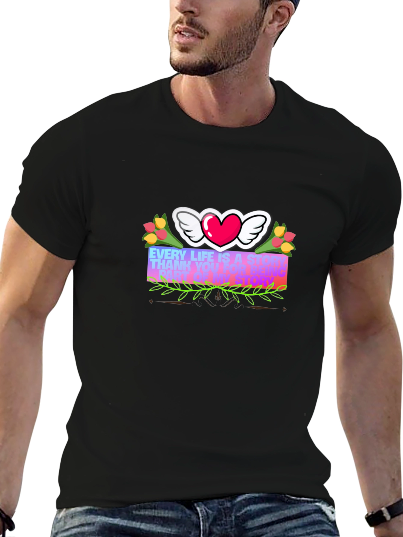 Heart with Wings Graphic Tee