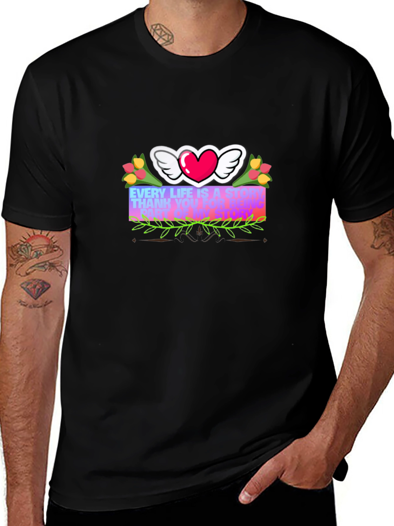Heart with Wings Graphic Tee