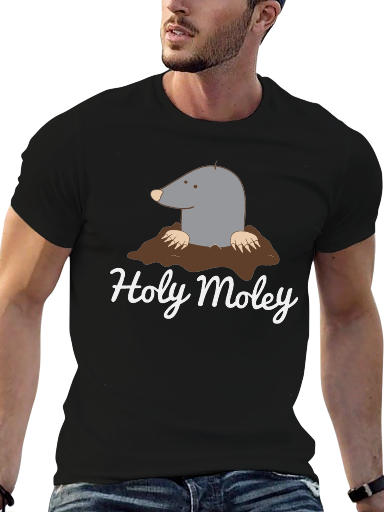 Holy Moley Graphic Tee - Mens Black T-Shirt