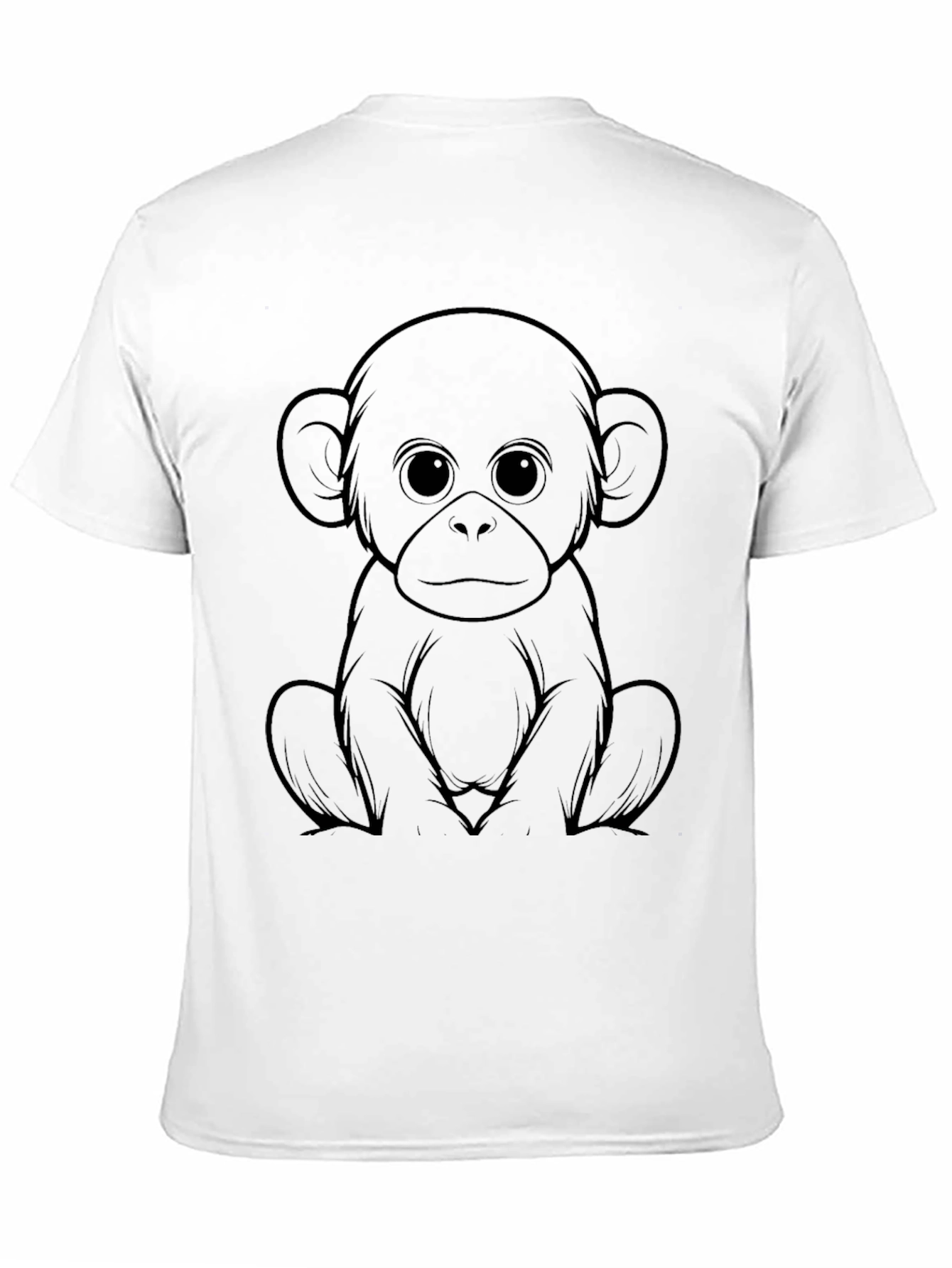 Monkey Graphic Black T-Shirt - Unisex