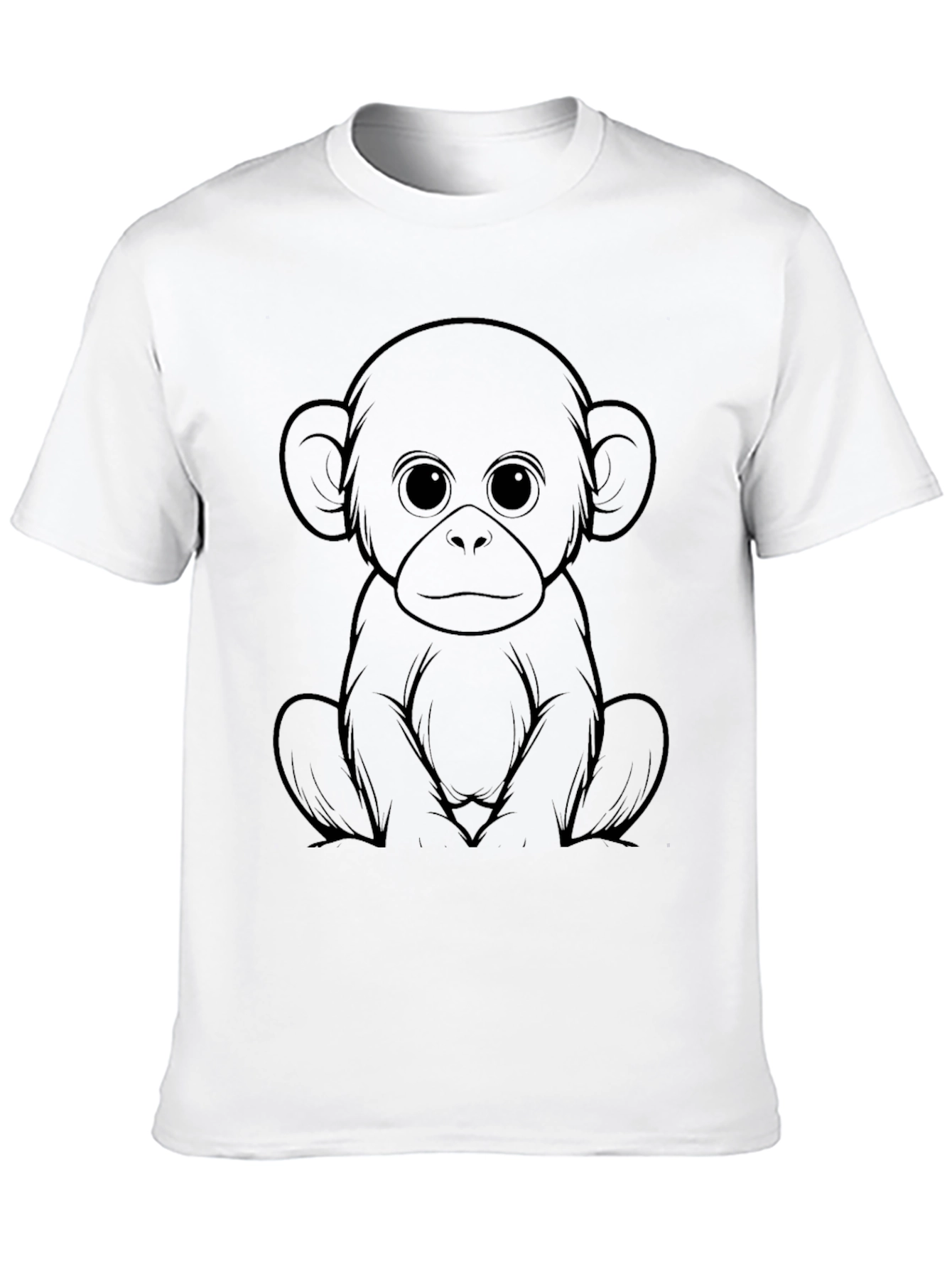 Monkey Graphic Black T-Shirt - Unisex