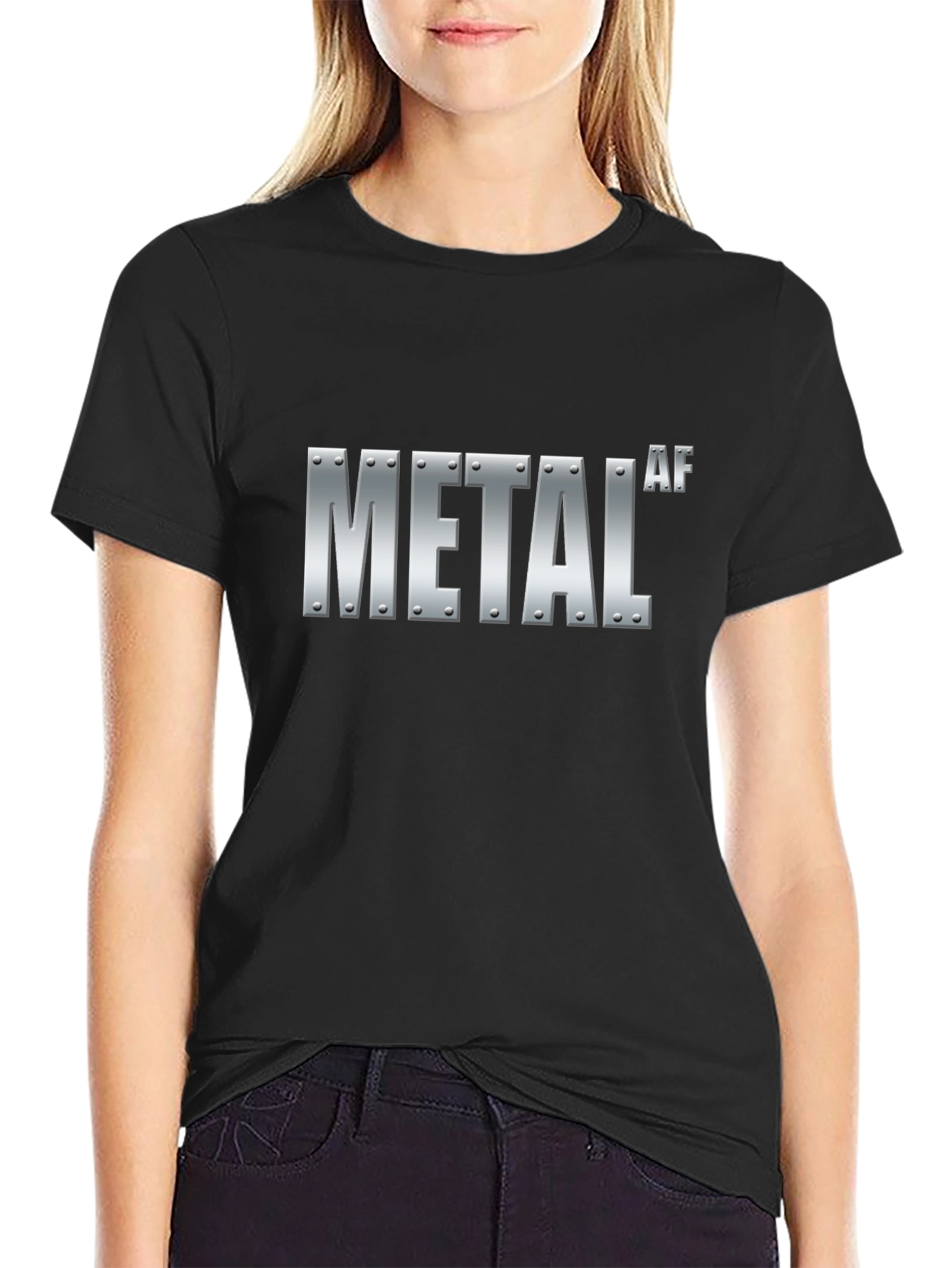 Metal AF Black Graphic T-Shirt