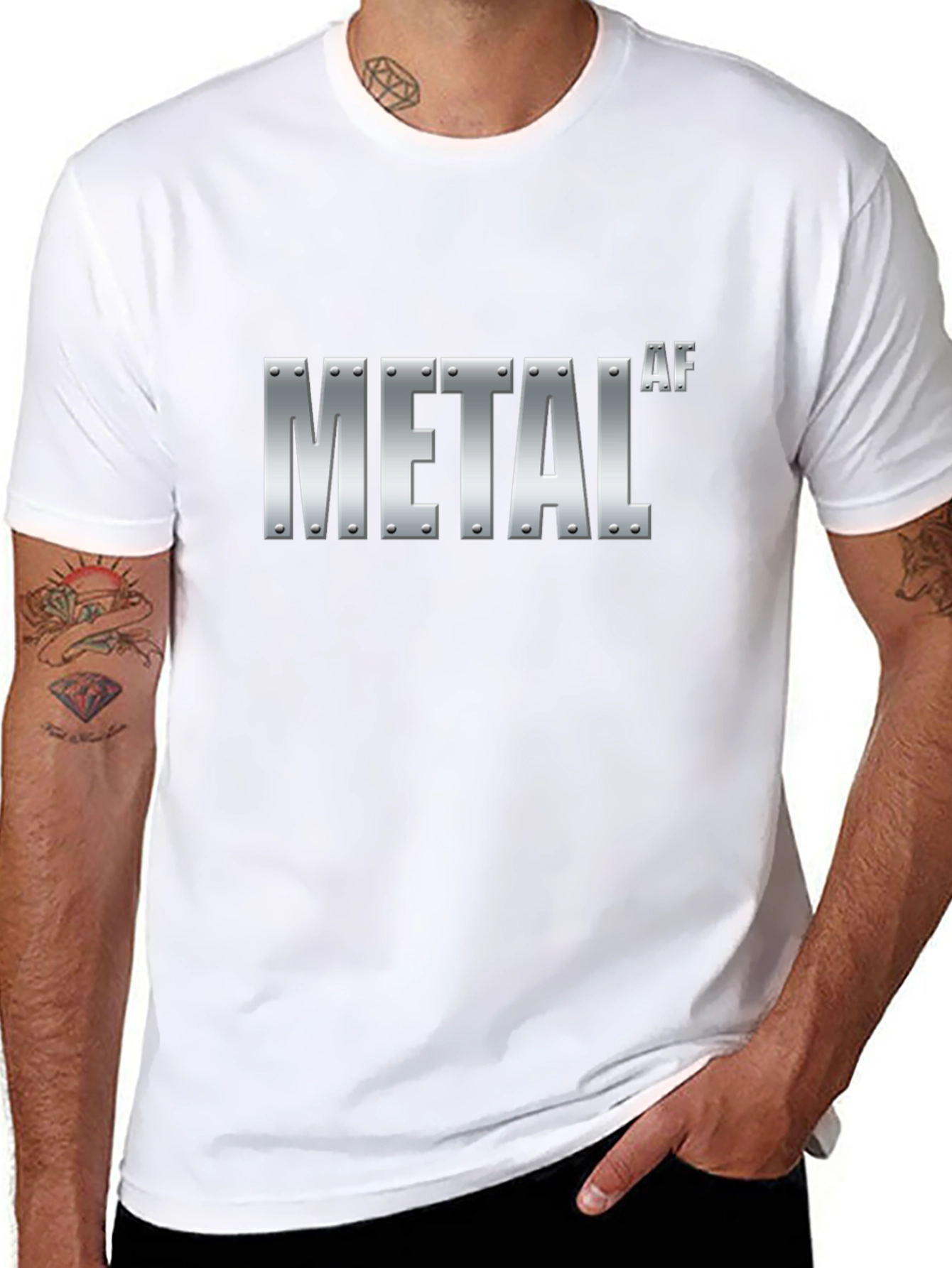 Metal AF Black Graphic T-Shirt