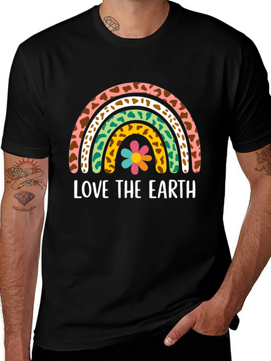 Love The Earth Rainbow Graphic T-Shirt