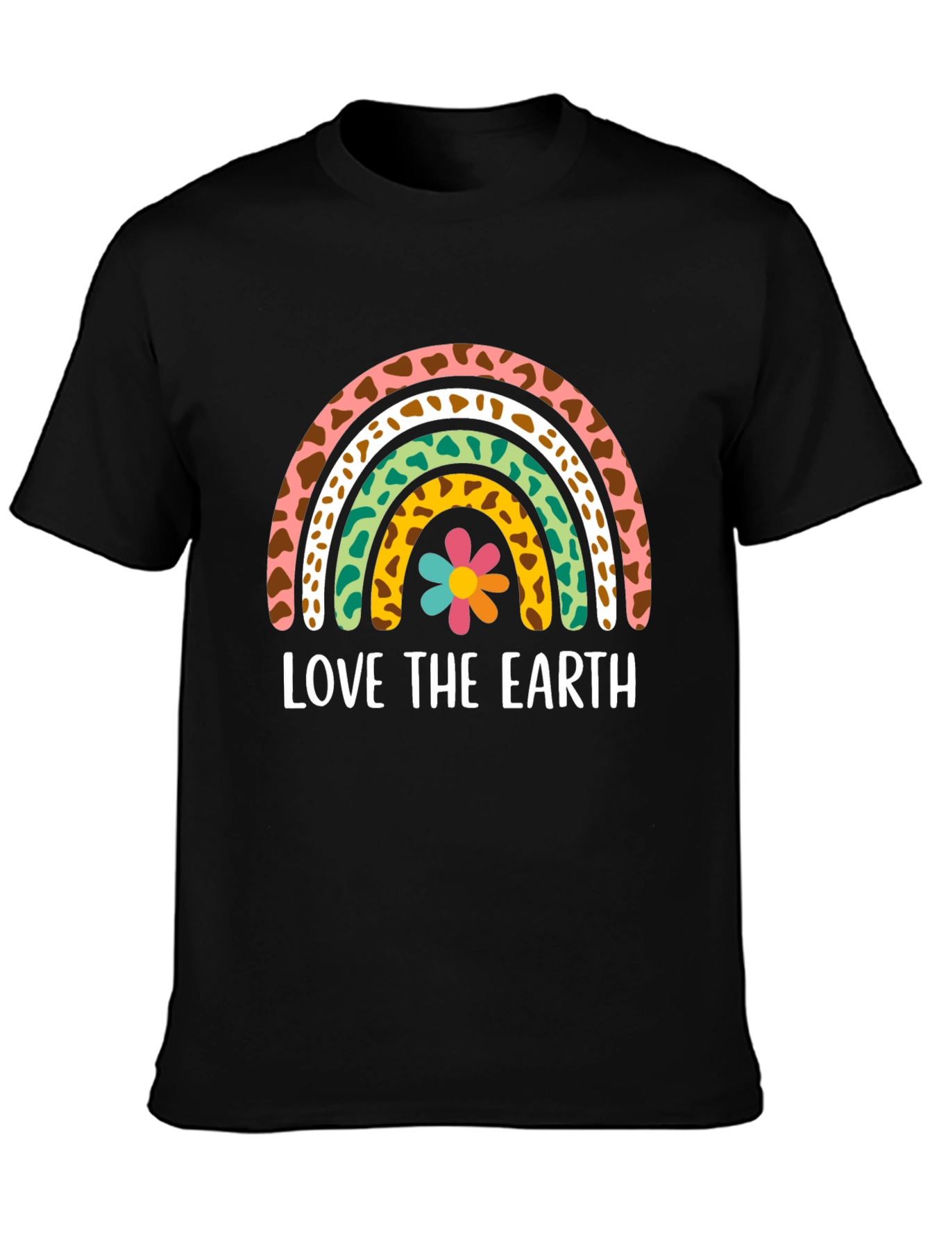 Love The Earth Rainbow Graphic T-Shirt