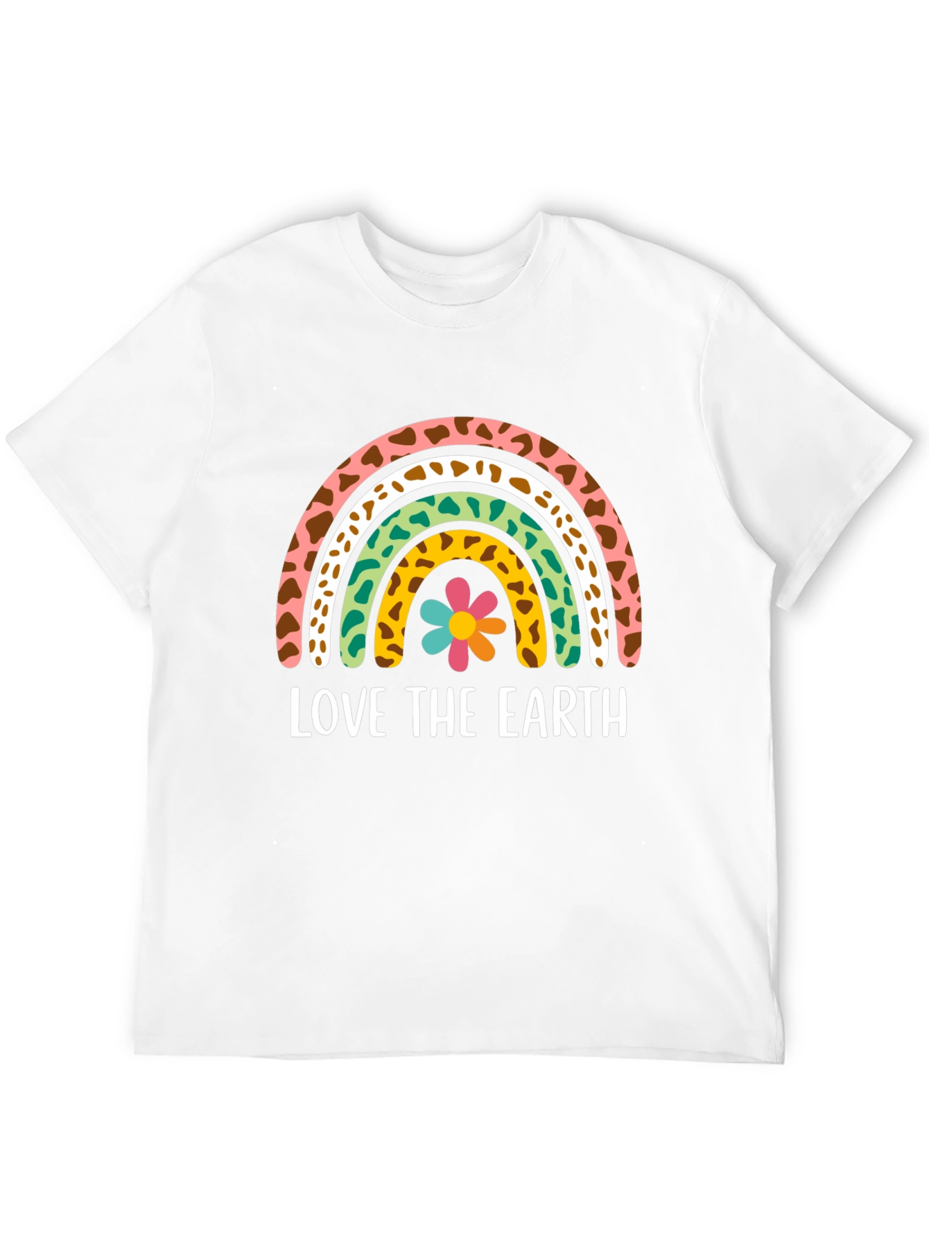 Love The Earth Rainbow Graphic T-Shirt