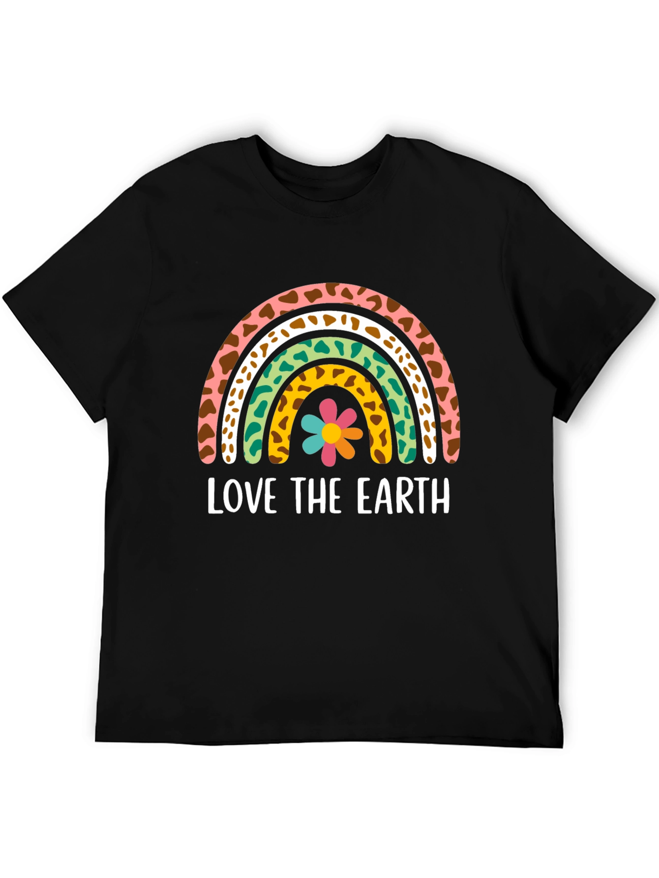 Love The Earth Rainbow Graphic T-Shirt