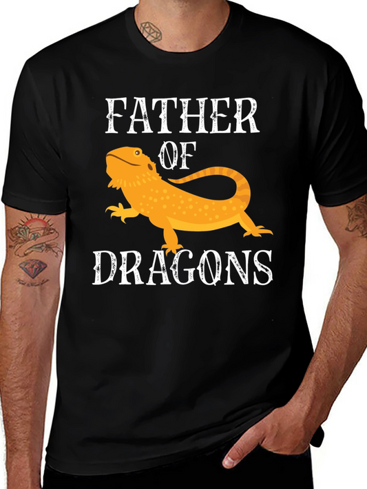 Father of Dragons Bearded Dragon T-Shirt