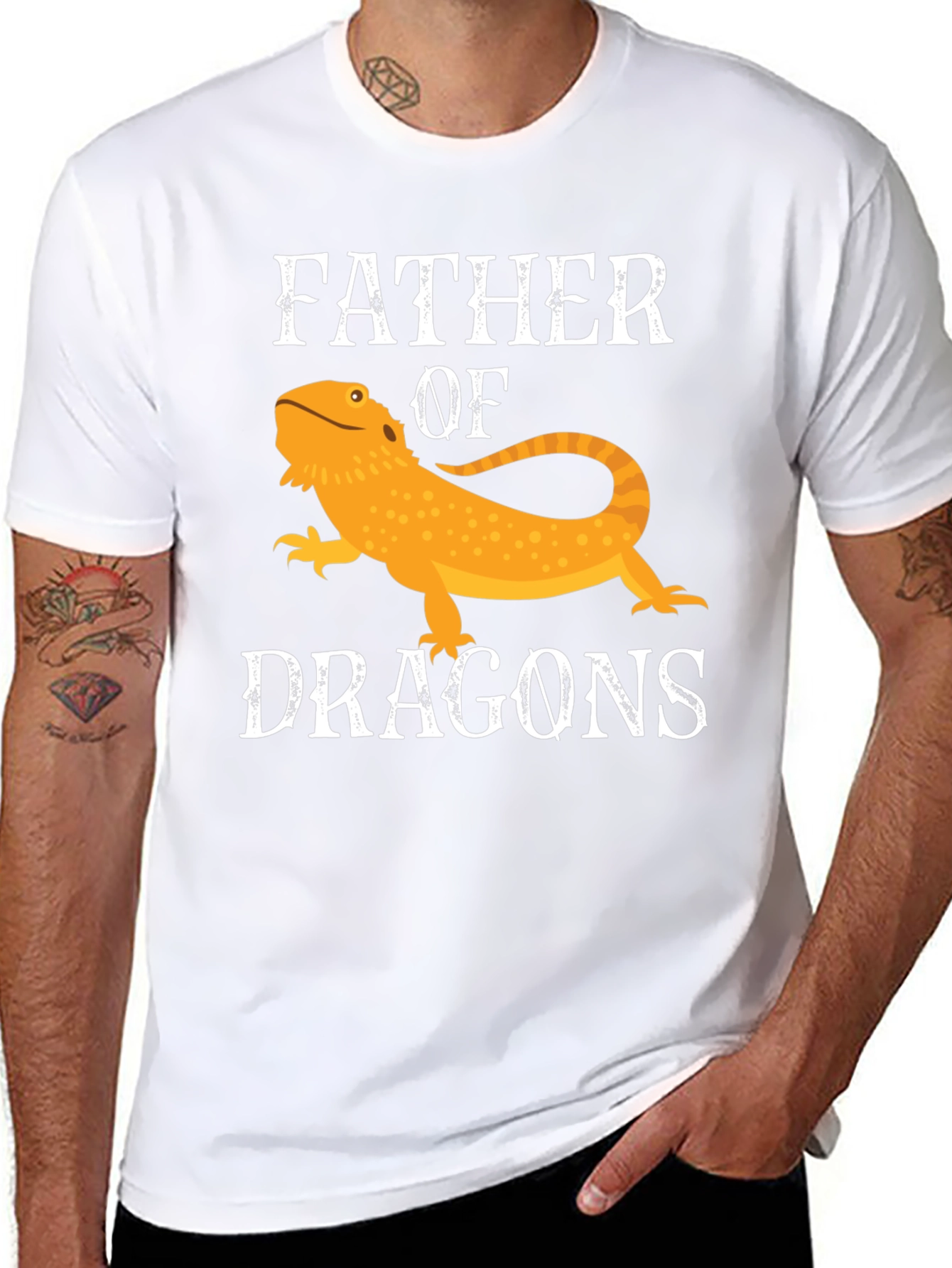 Father of Dragons Bearded Dragon T-Shirt