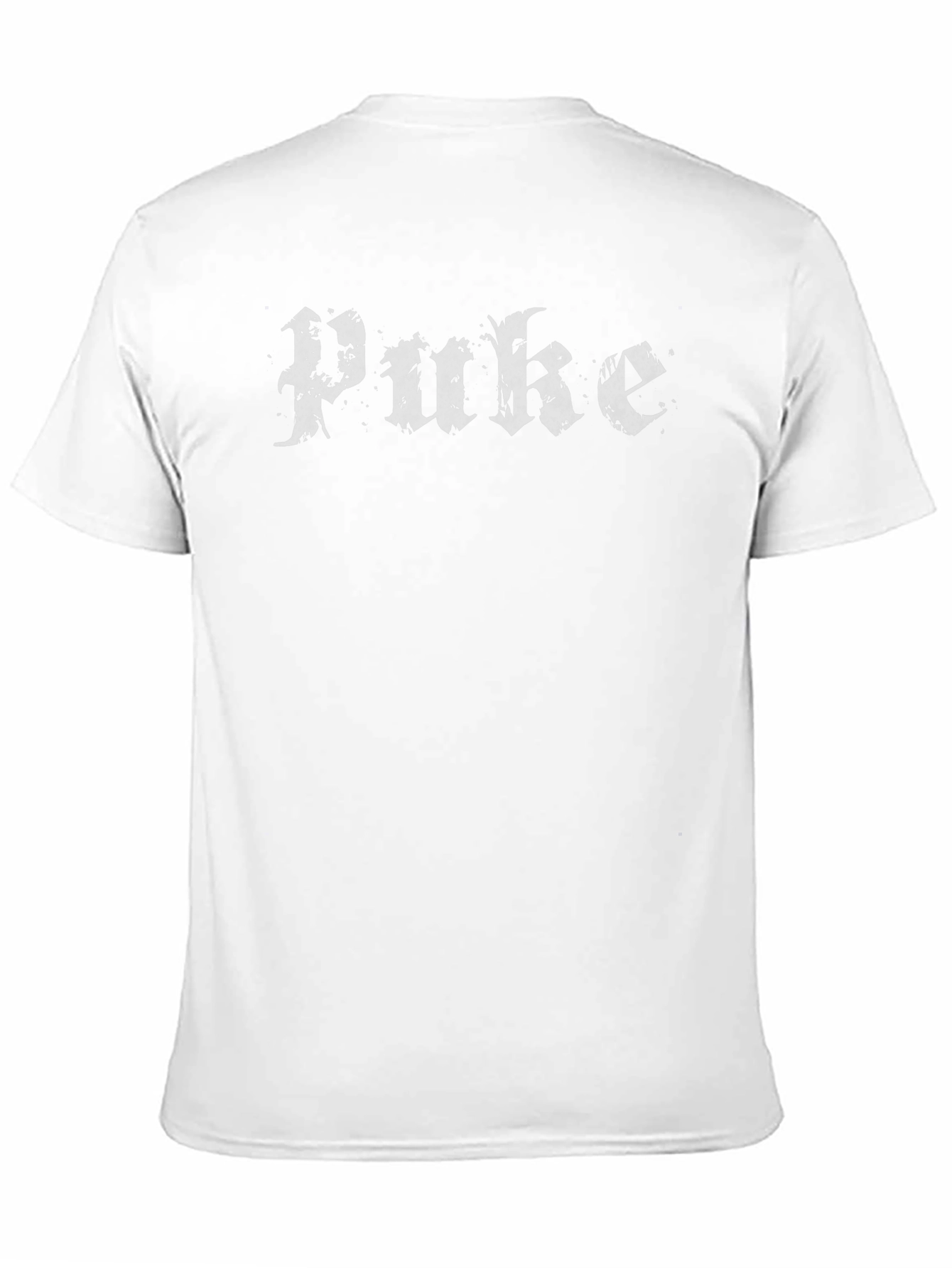 Grunge Puke Graphic Tee - Black