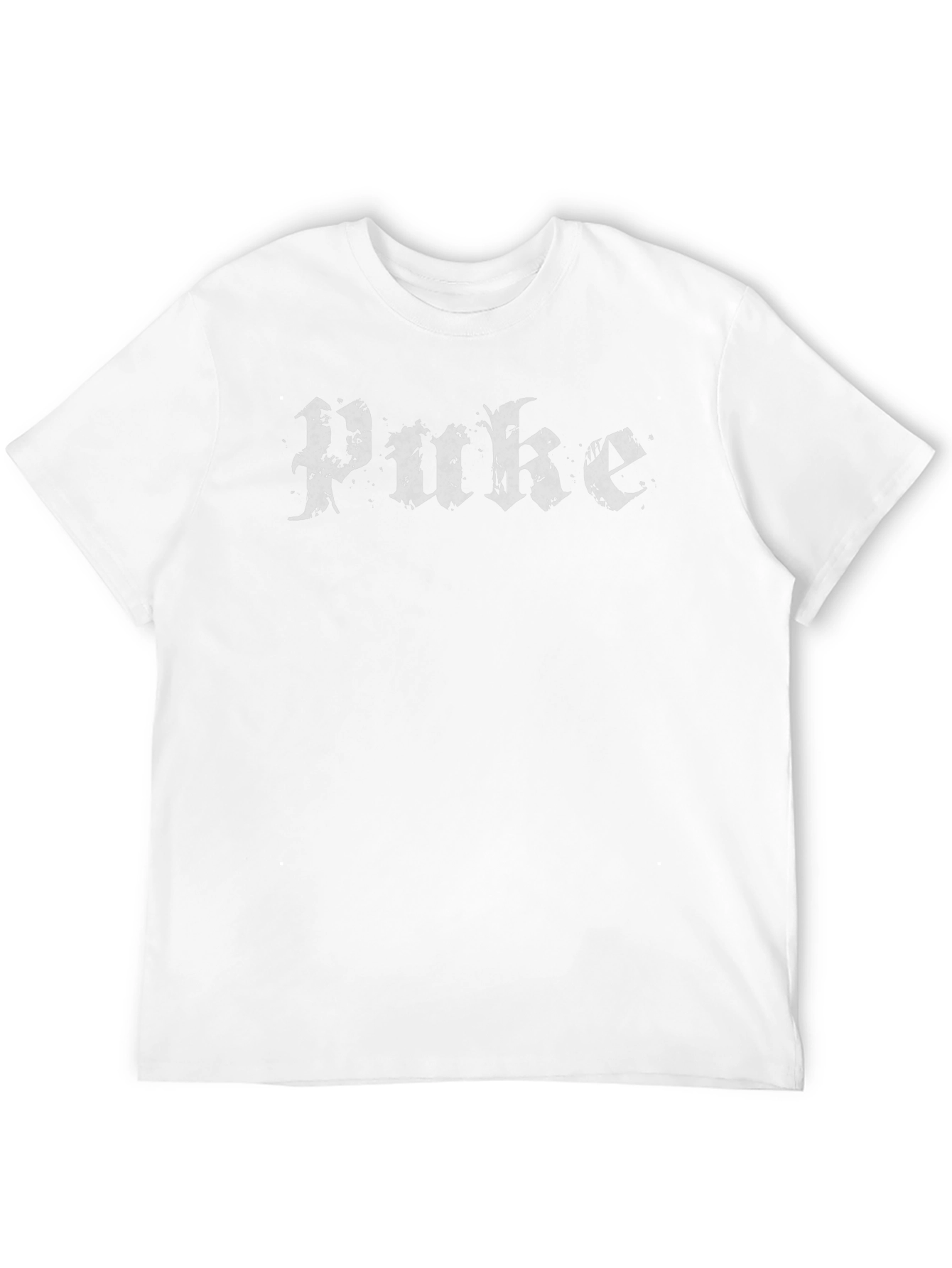 Grunge Puke Graphic Tee - Black