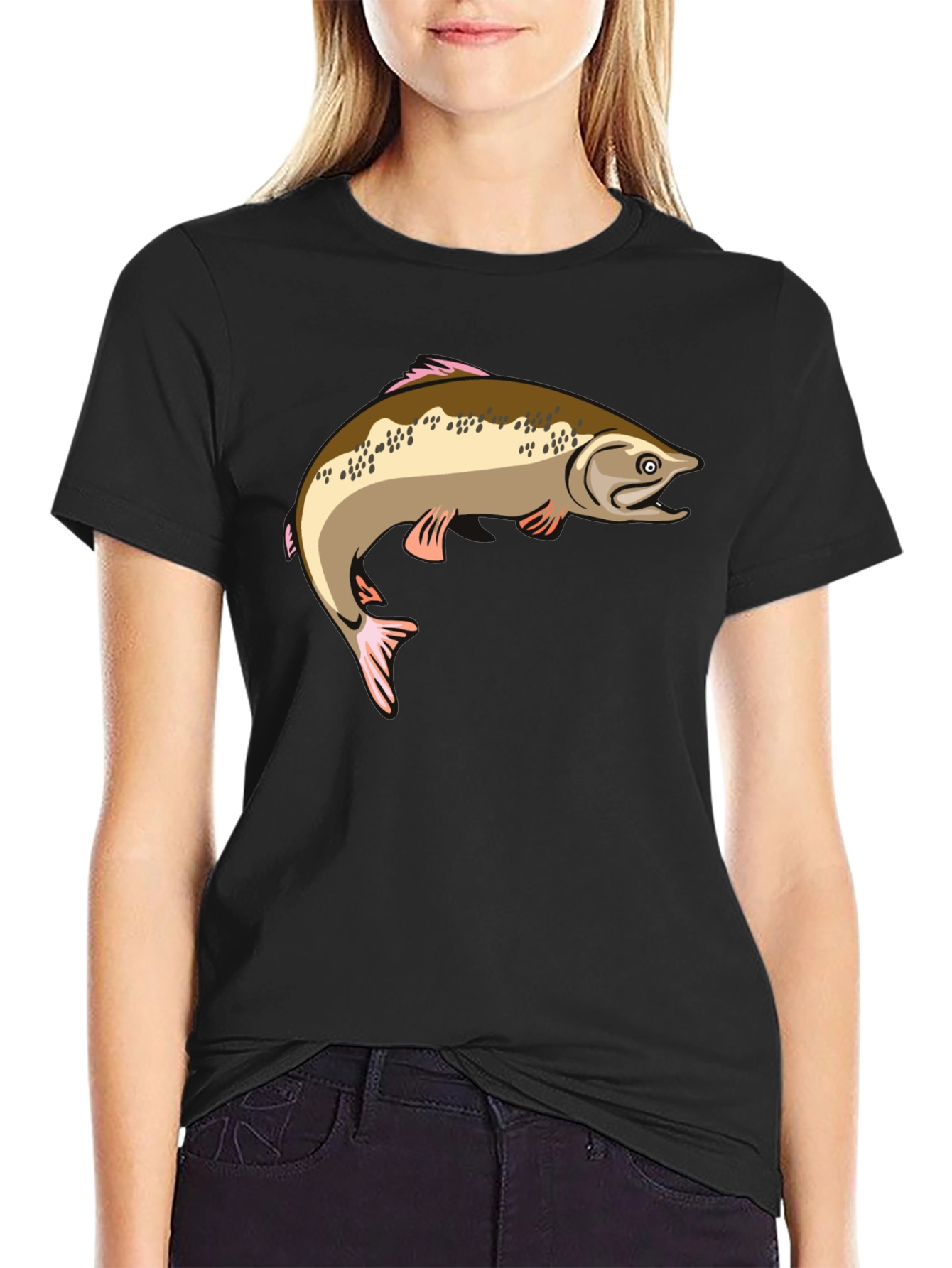 Fishing T-Shirt - Salmon Graphic Tee