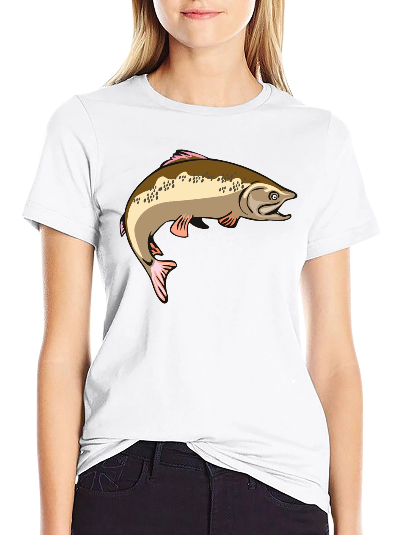 Fishing T-Shirt - Salmon Graphic Tee
