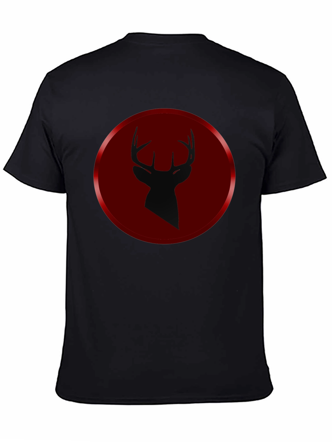 Deer Silhouette Graphic Tee - Mens Black T-Shirt