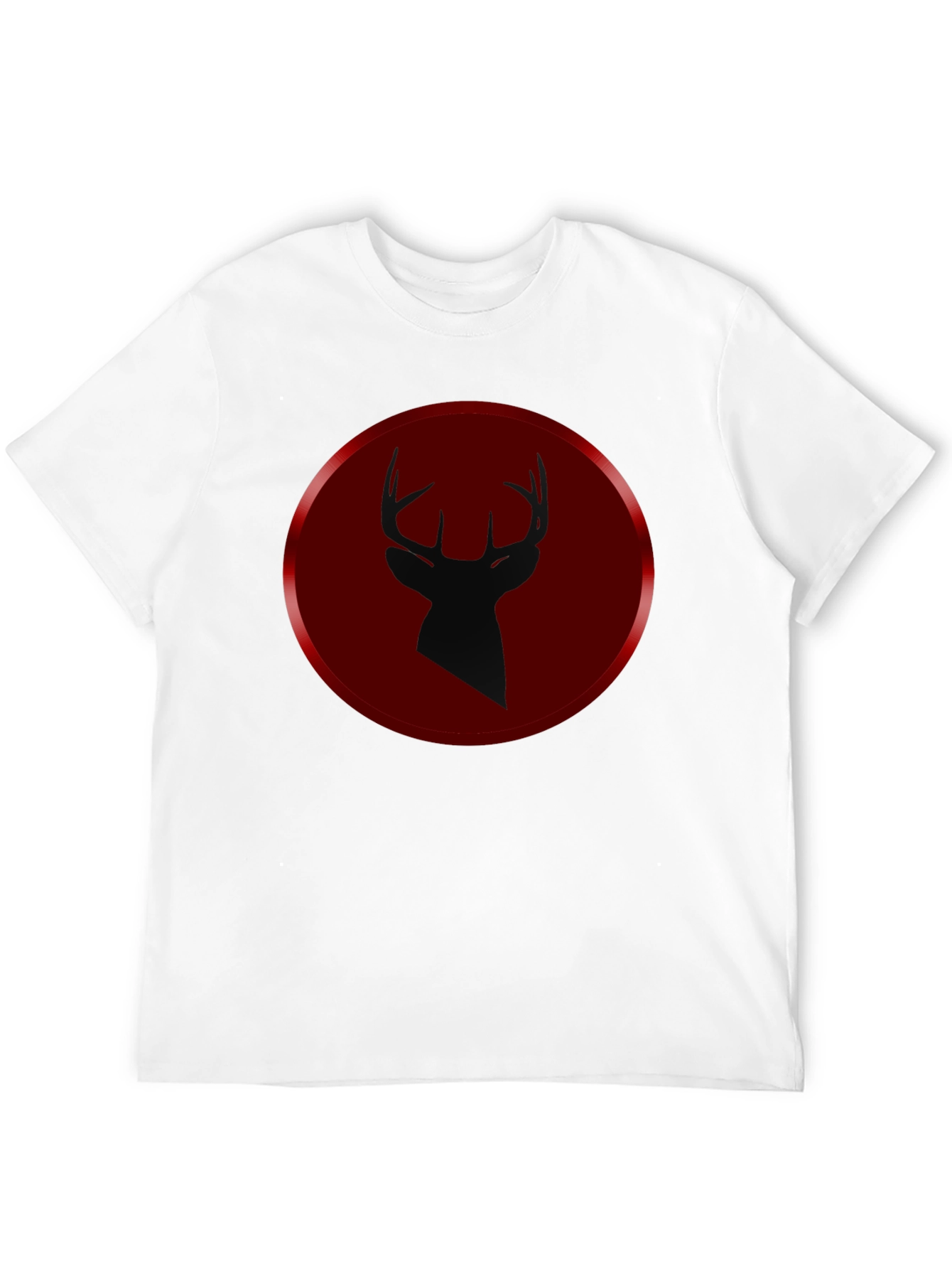 Deer Silhouette Graphic Tee - Mens Black T-Shirt
