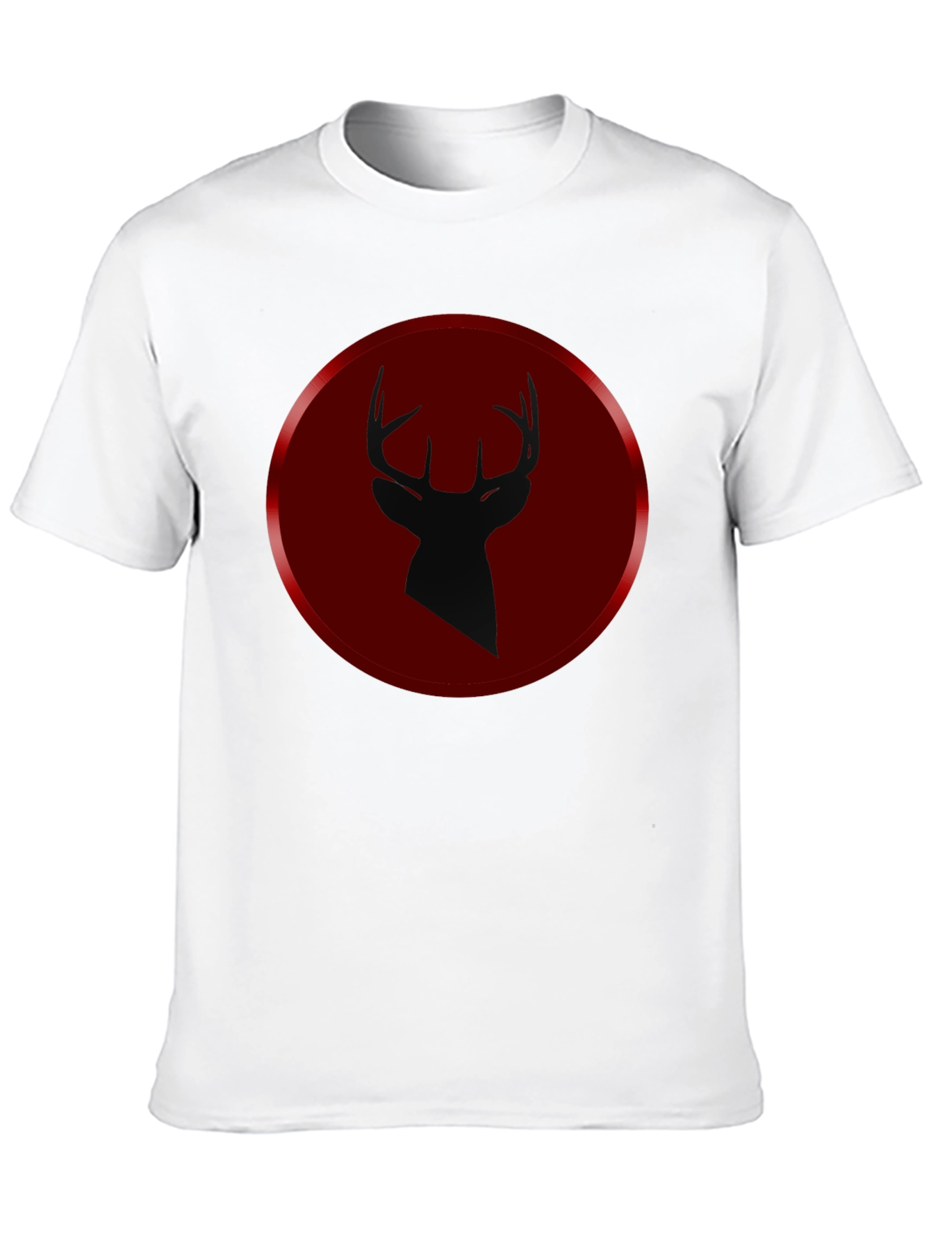 Deer Silhouette Graphic Tee - Mens Black T-Shirt