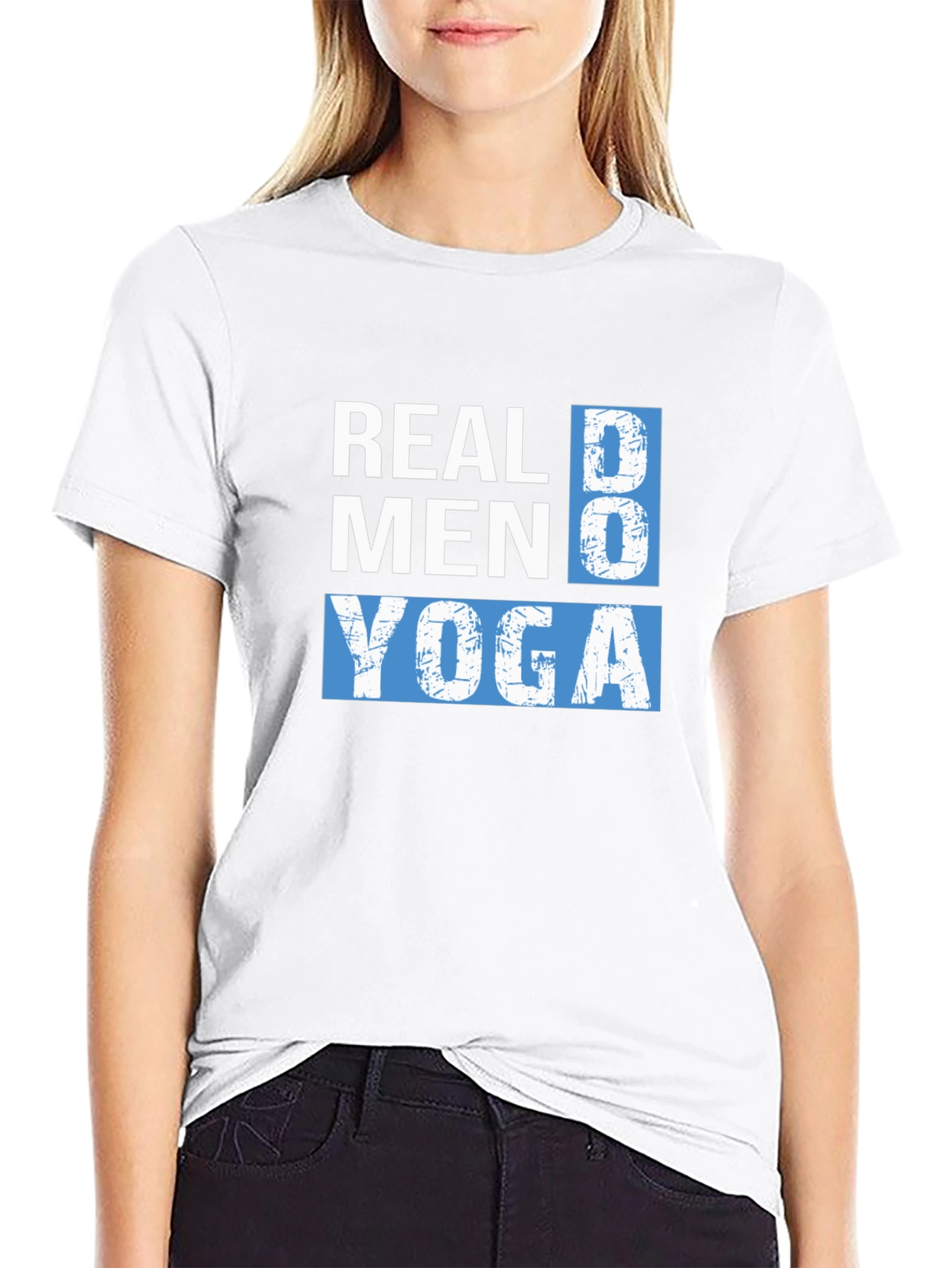 Real Men Do Yoga Graphic Tee