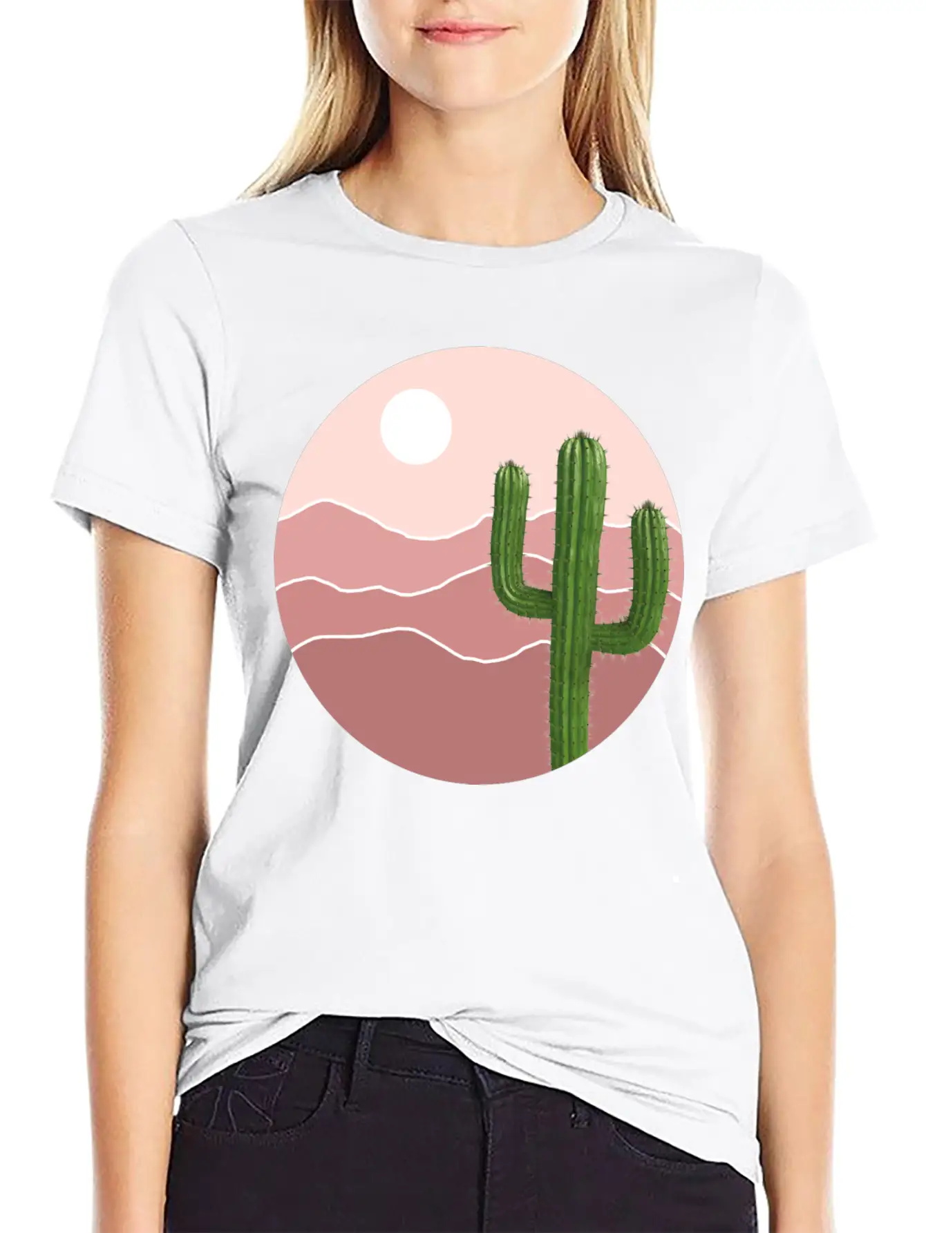 Cactus Plants Unisex Casual T-Shirt – Clean Design For Daily Comfort