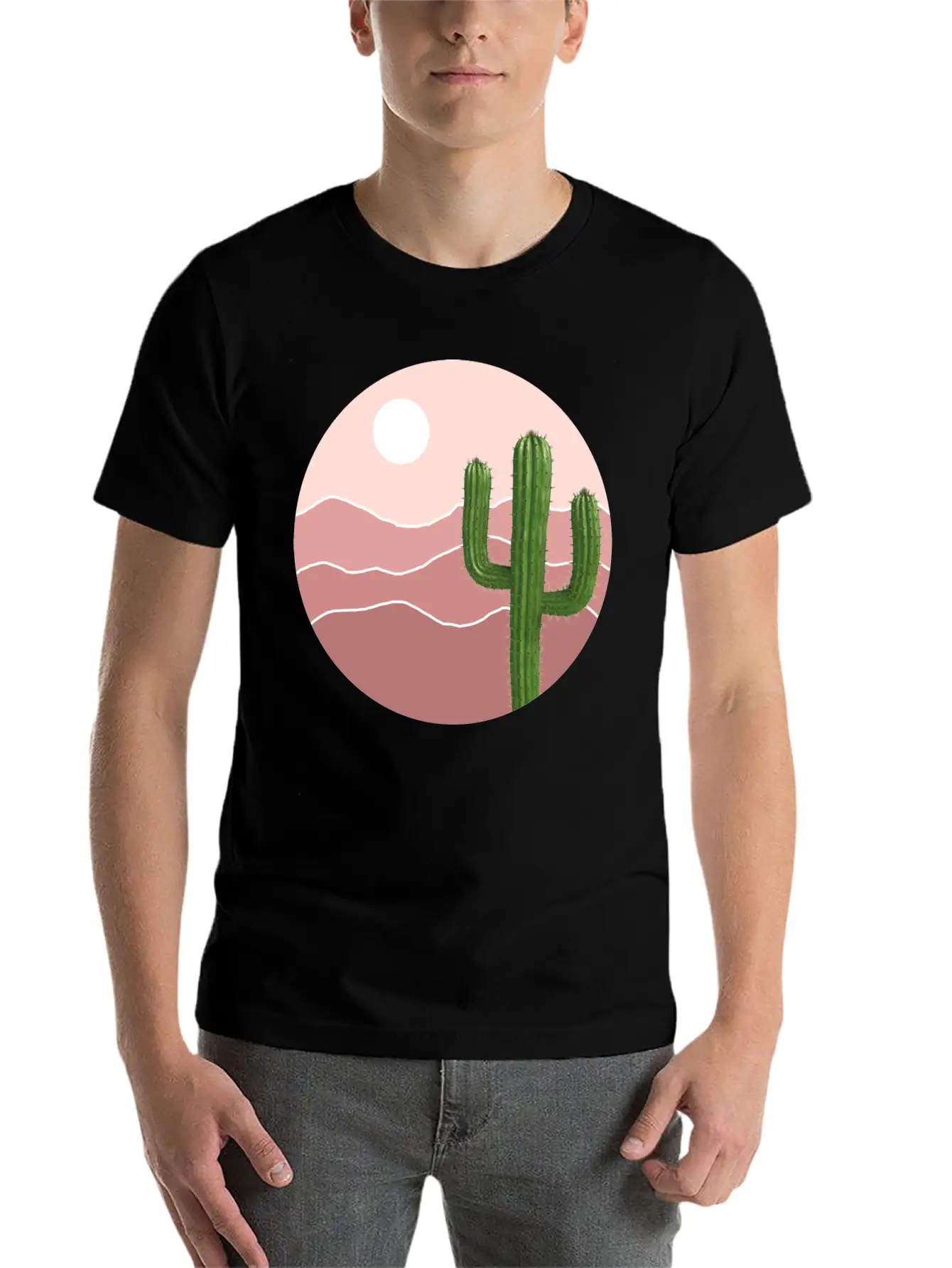 Cactus Plants Unisex Casual T-Shirt – Clean Design For Daily Comfort