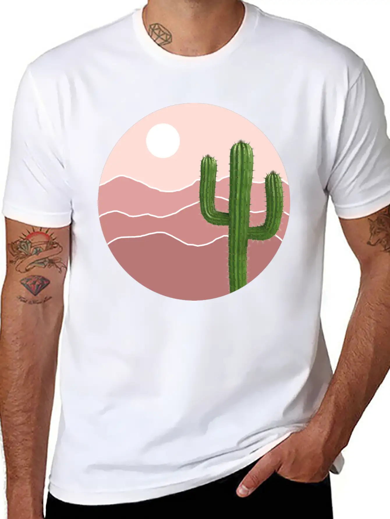 Cactus Plants Unisex Casual T-Shirt – Clean Design For Daily Comfort