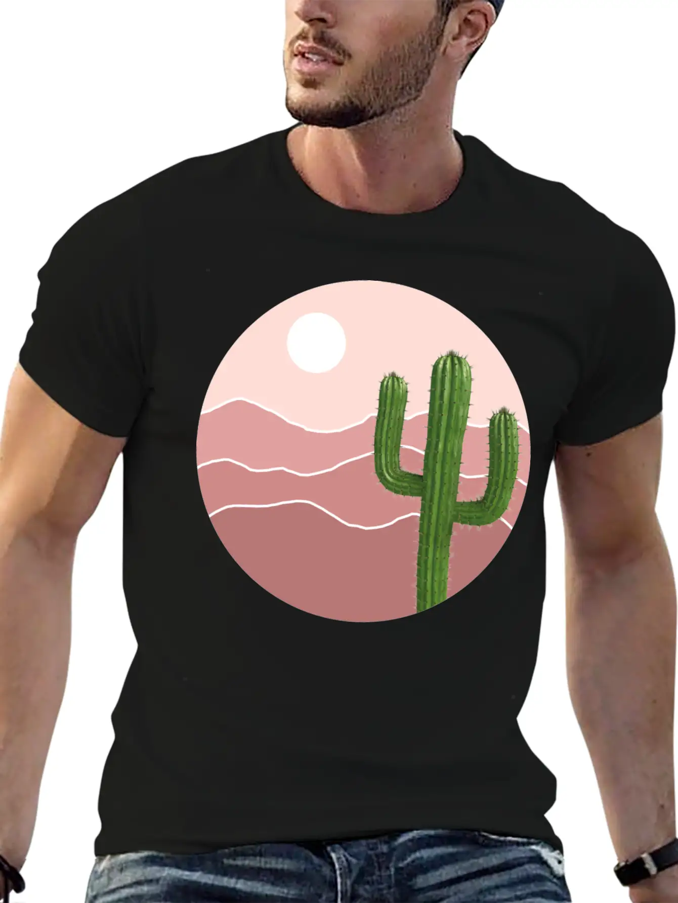 Cactus Plants Unisex Casual T-Shirt – Clean Design For Daily Comfort
