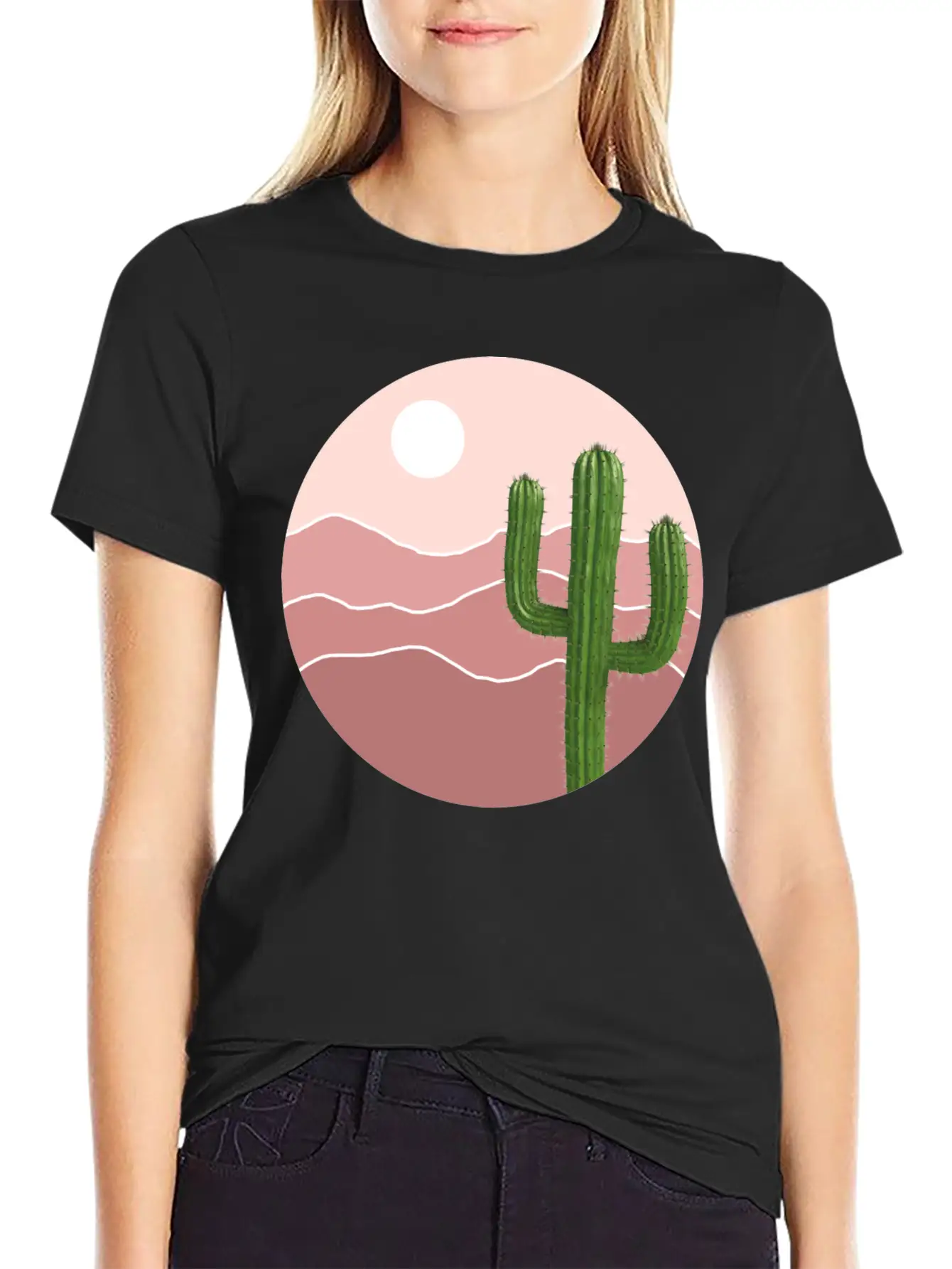 Cactus Plants Unisex Casual T-Shirt – Clean Design For Daily Comfort