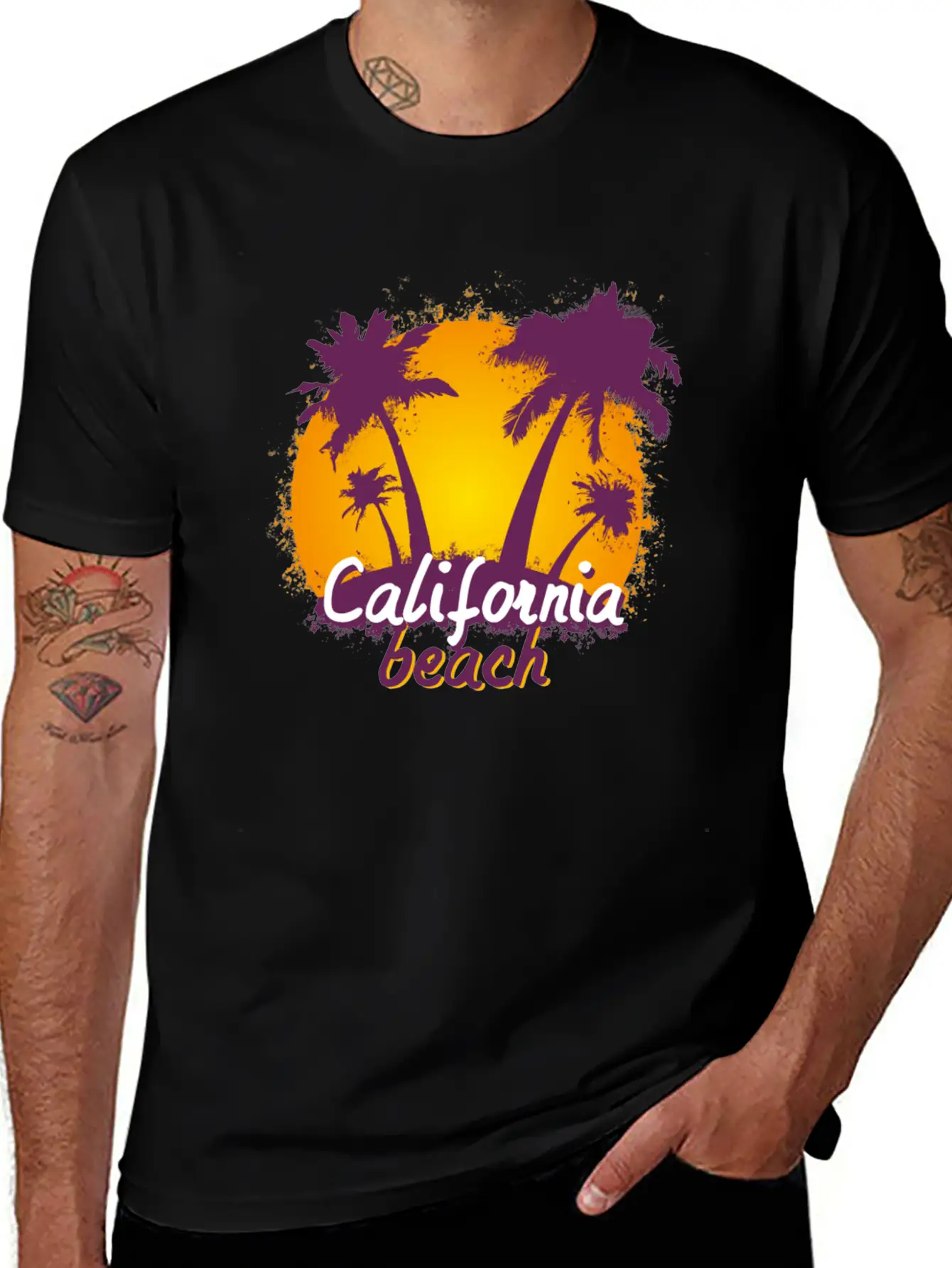 California Sunset Unisex Casual T-Shirt – Clean Design For Daily Comfort