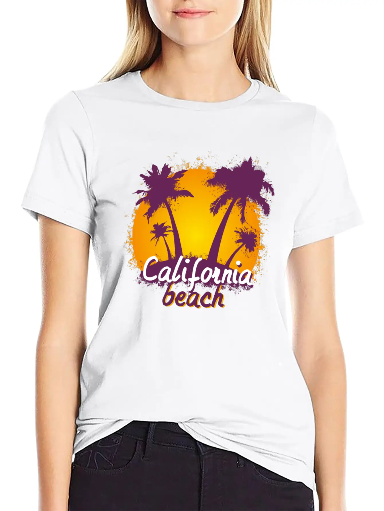 California Sunset Unisex Casual T-Shirt – Clean Design For Daily Comfort