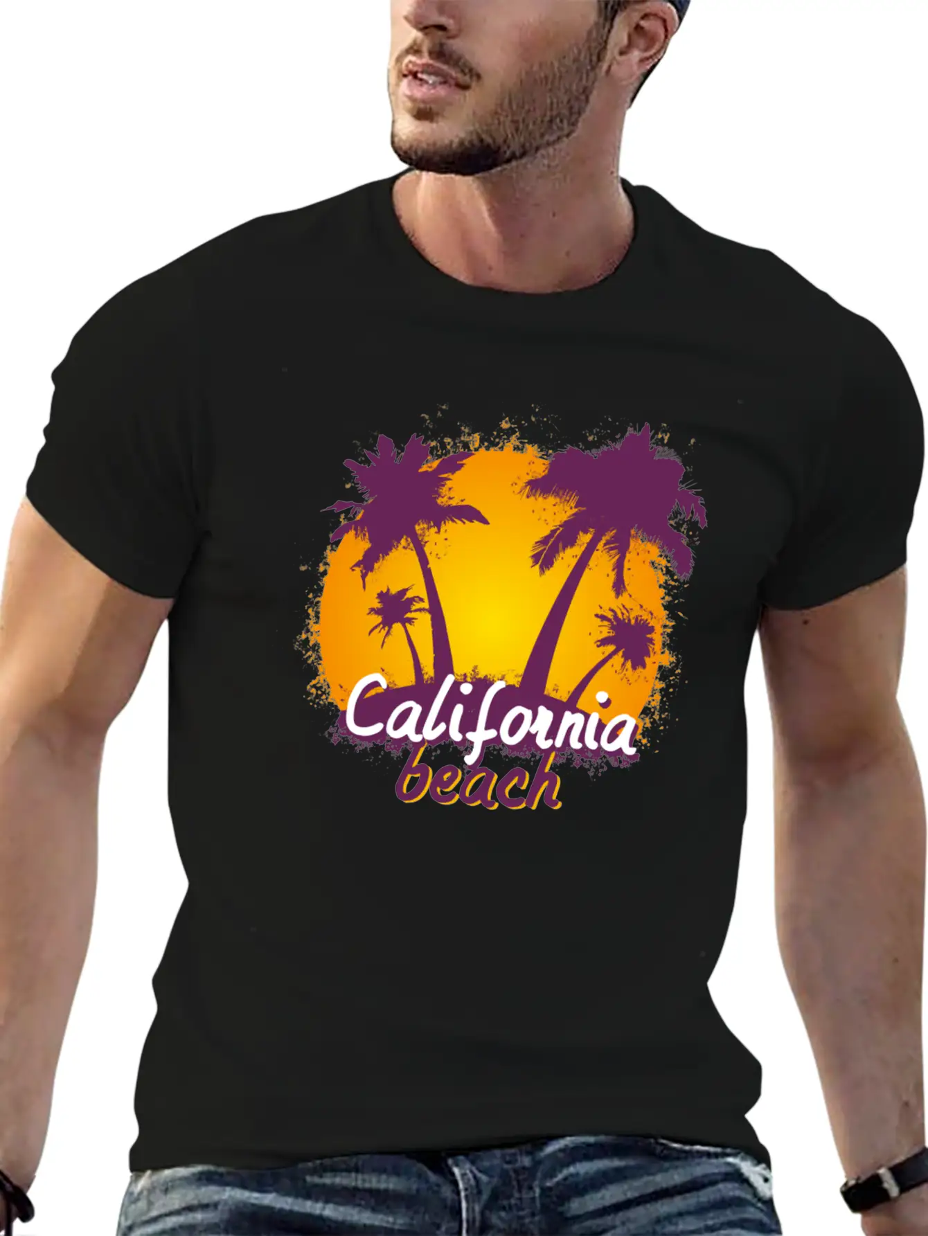 California Sunset Unisex Casual T-Shirt – Clean Design For Daily Comfort
