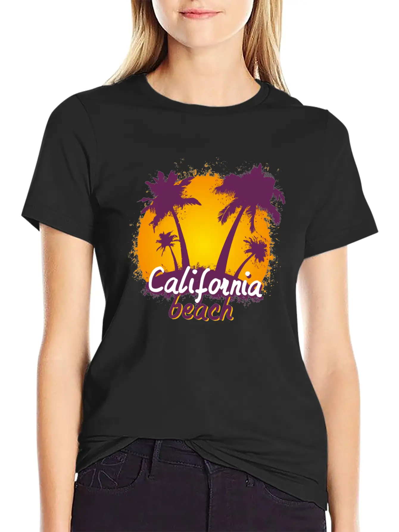 California Sunset Unisex Casual T-Shirt – Clean Design For Daily Comfort