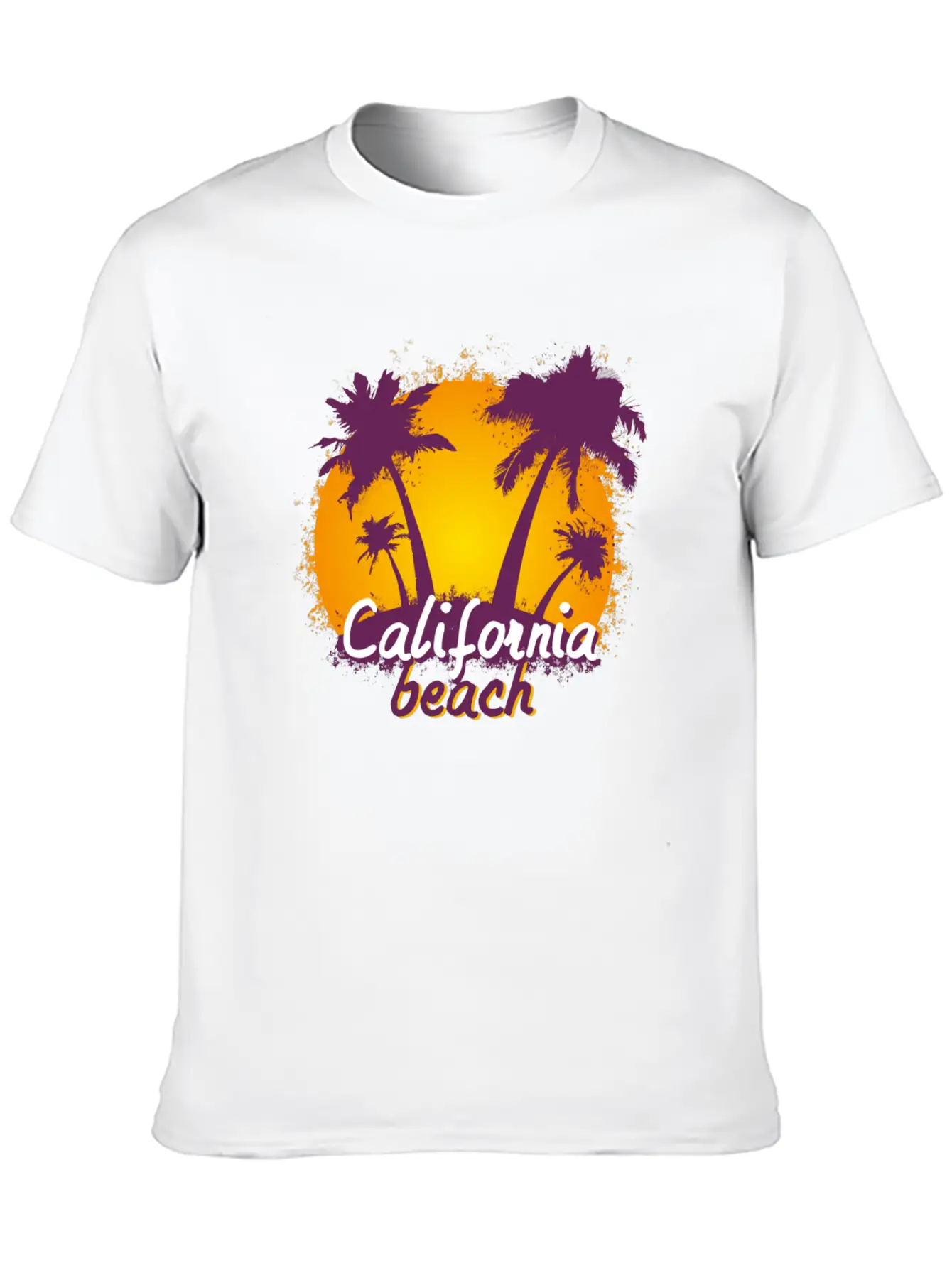 California Sunset Unisex Casual T-Shirt – Clean Design For Daily Comfort