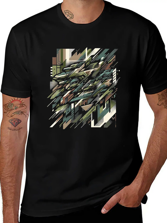 Camouflage Burst Unisex Casual T-Shirt – Clean Design For Daily Comfort