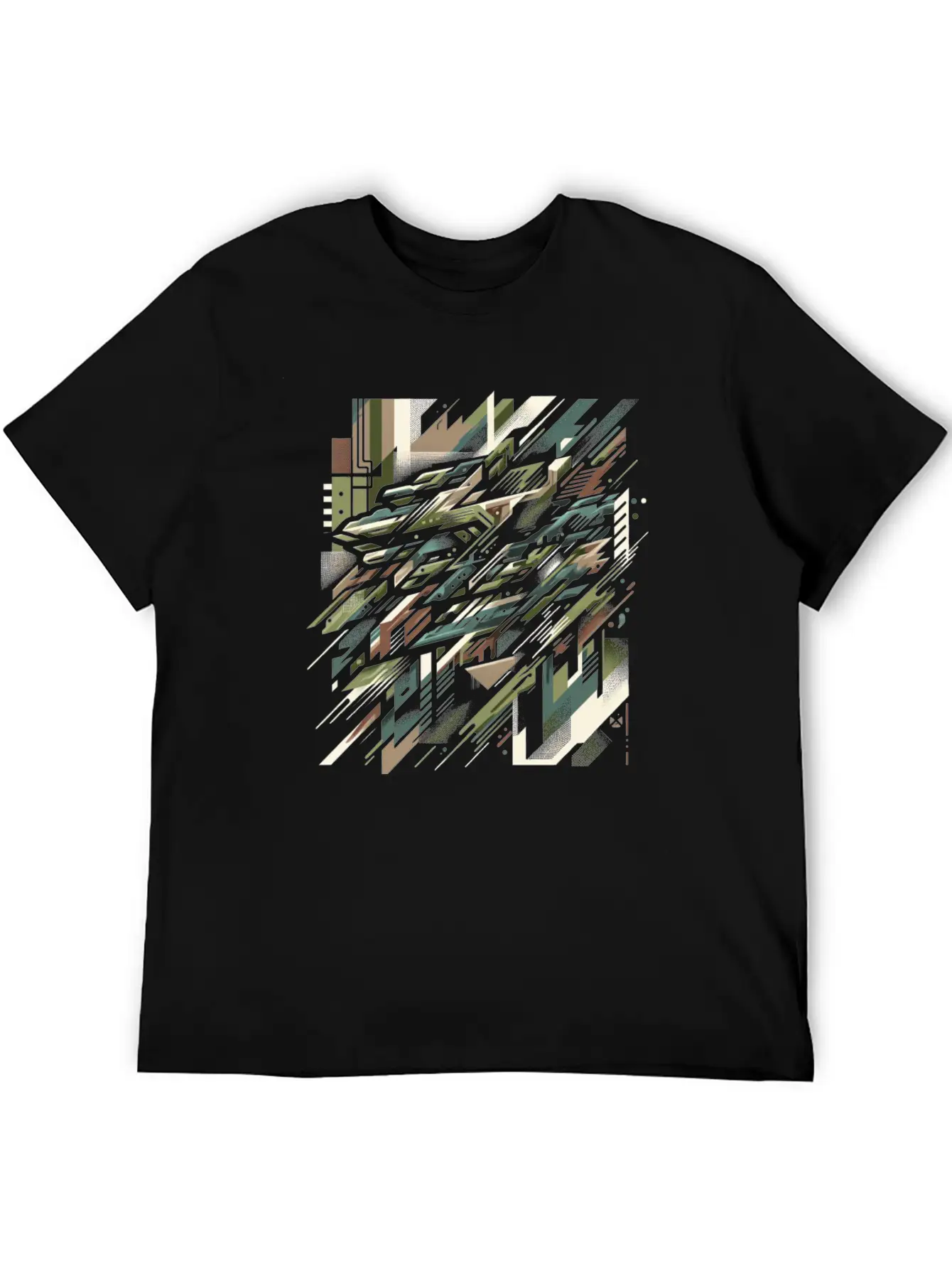 Camouflage Burst Unisex Casual T-Shirt – Clean Design For Daily Comfort