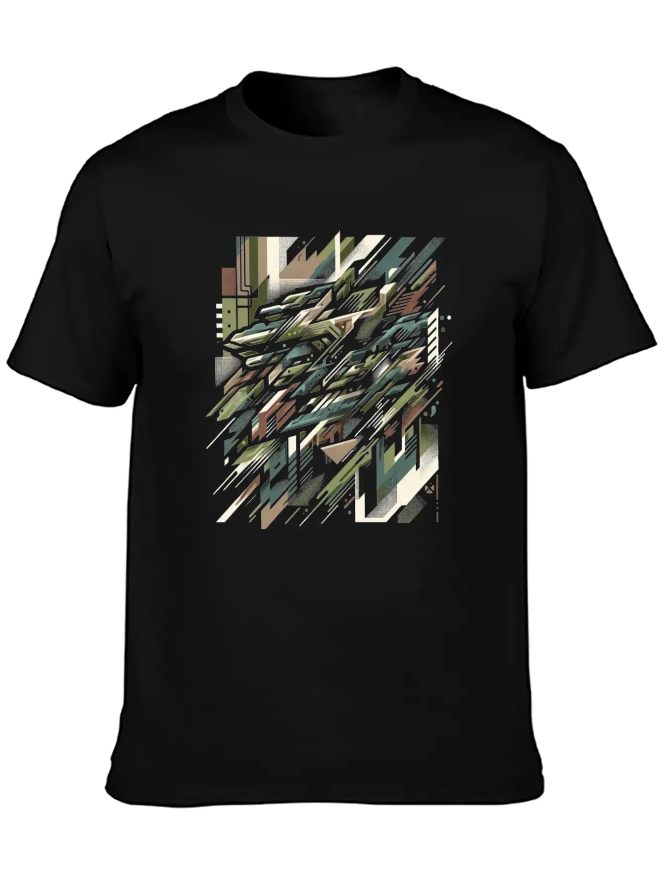 Camouflage Burst Unisex Casual T-Shirt – Clean Design For Daily Comfort