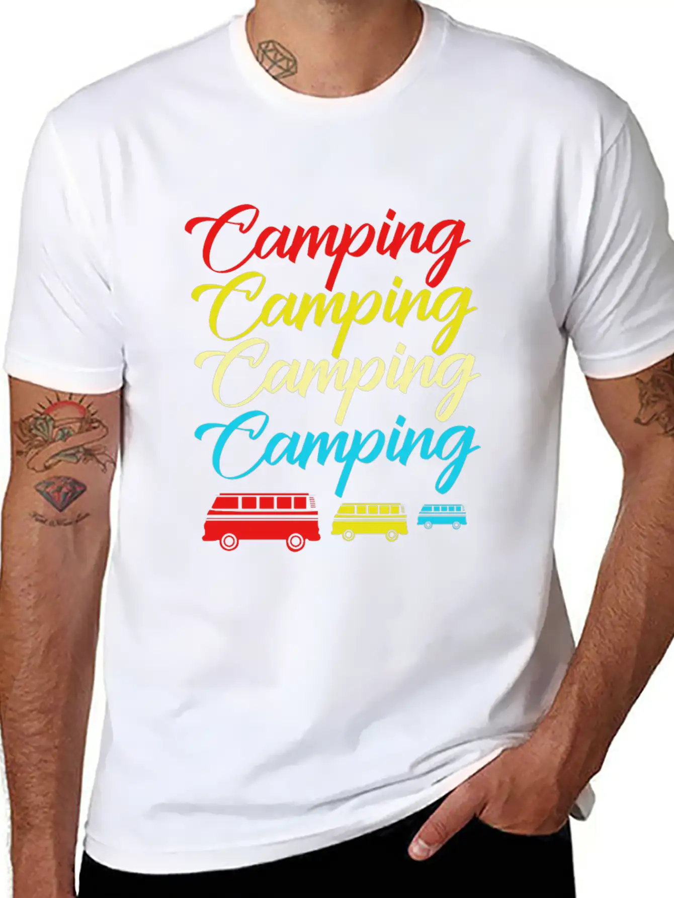 Camping Camp Tent Outback Trekking Travel Holiday Unisex Casual T-Shirt – Clean Design For Daily Comfort