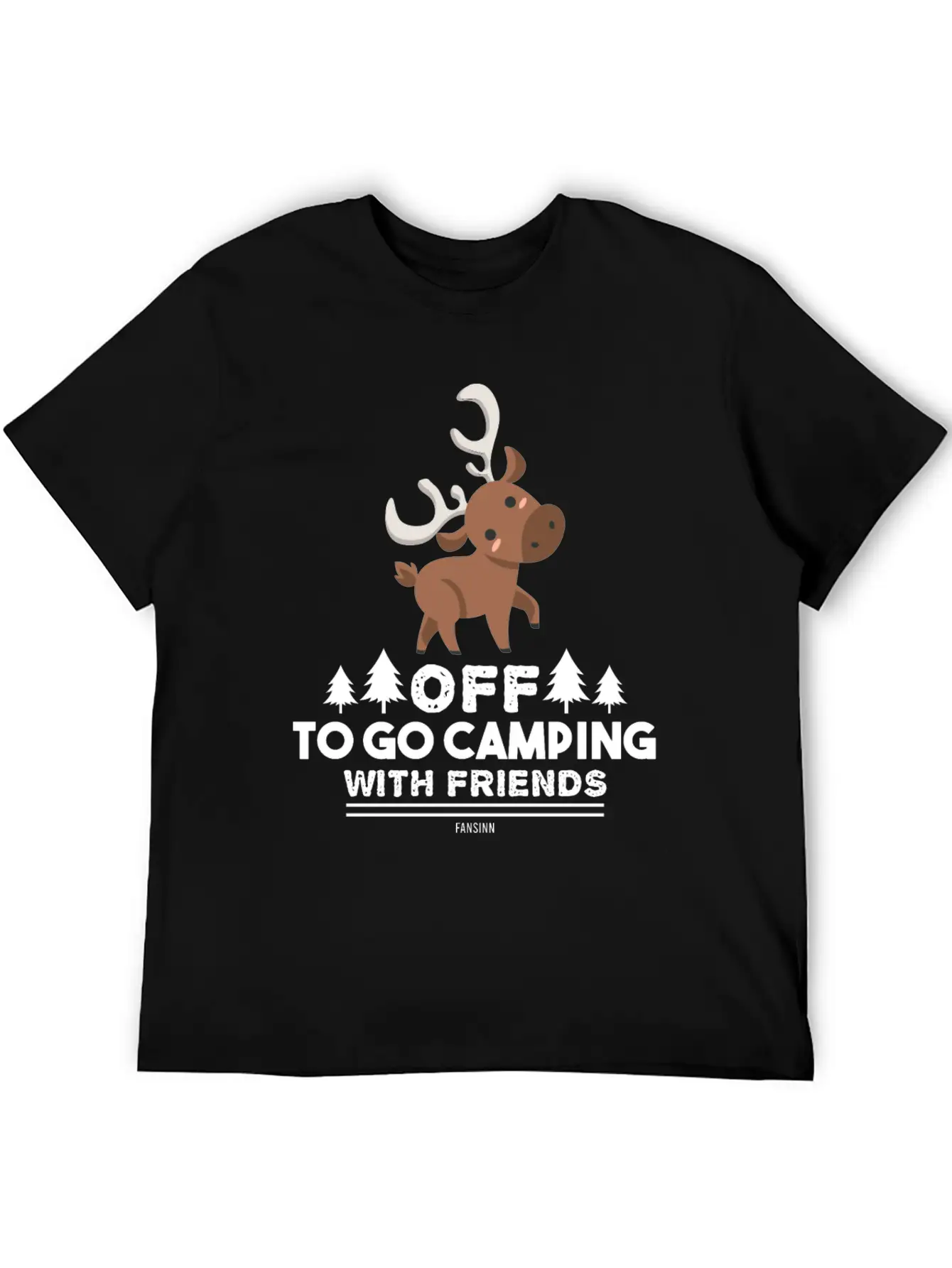 Camping In The Forest Unisex Casual T-Shirt – Clean Design For Daily Comfort
