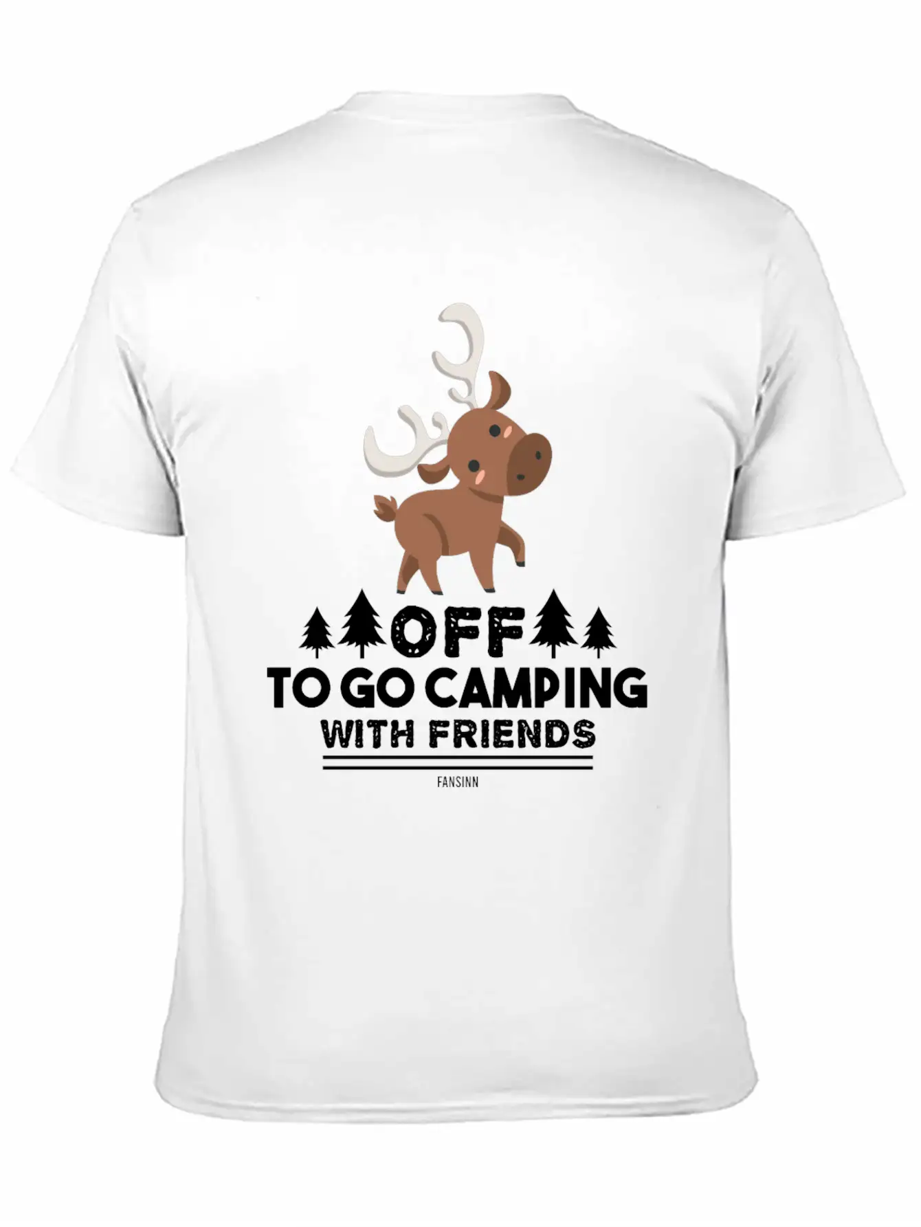 Camping In The Forest Unisex Casual T-Shirt – Clean Design For Daily Comfort