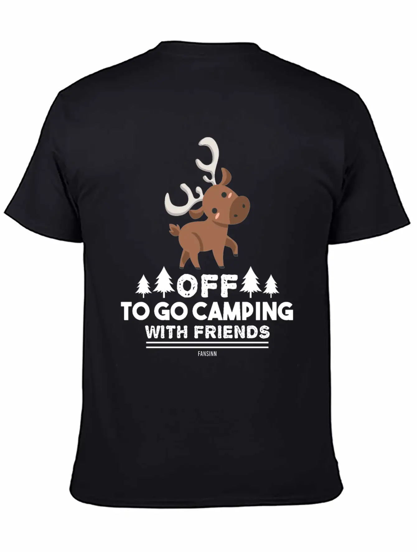 Camping In The Forest Unisex Casual T-Shirt – Clean Design For Daily Comfort