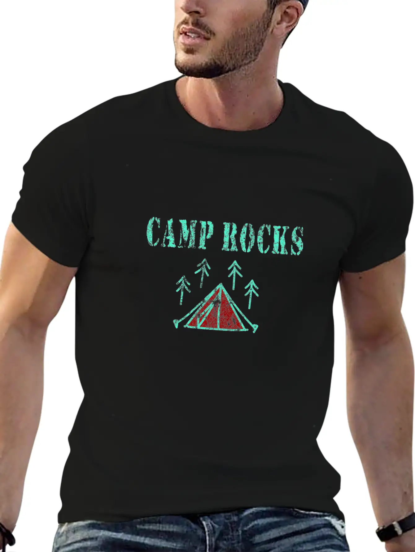 Camping Unisex Casual T-Shirt – Clean Design For Daily Comfort