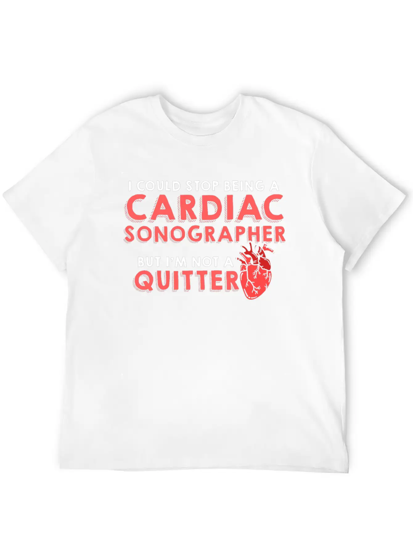 Cardiac Sonographer Echo Tech Quitter RDCS Graphic Unisex Casual T-Shirt – Clean Design For Daily Comfort