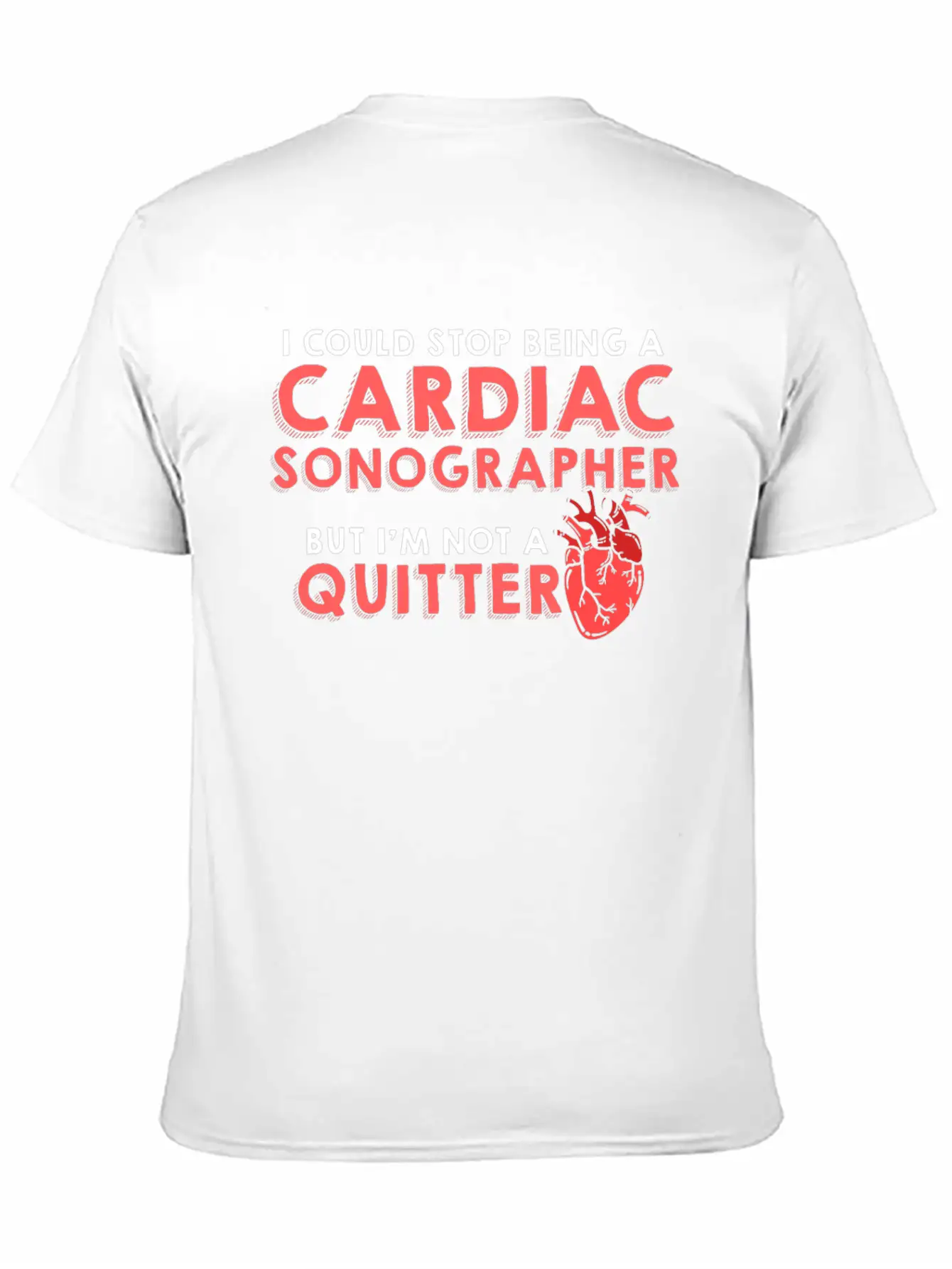 Cardiac Sonographer Echo Tech Quitter RDCS Graphic Unisex Casual T-Shirt – Clean Design For Daily Comfort