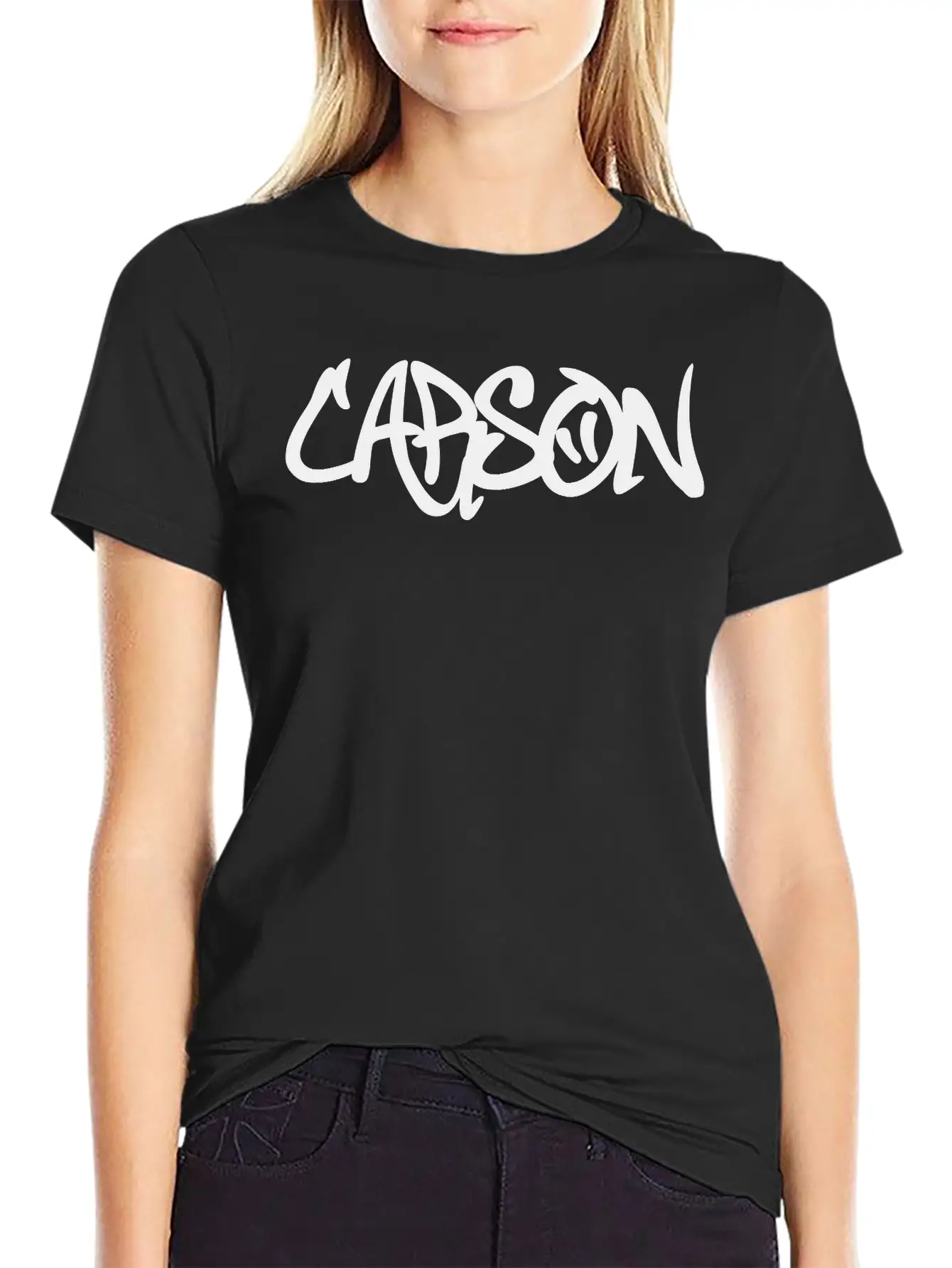 Carson Graffiti Unisex Casual T-Shirt – Clean Design For Daily Comfort