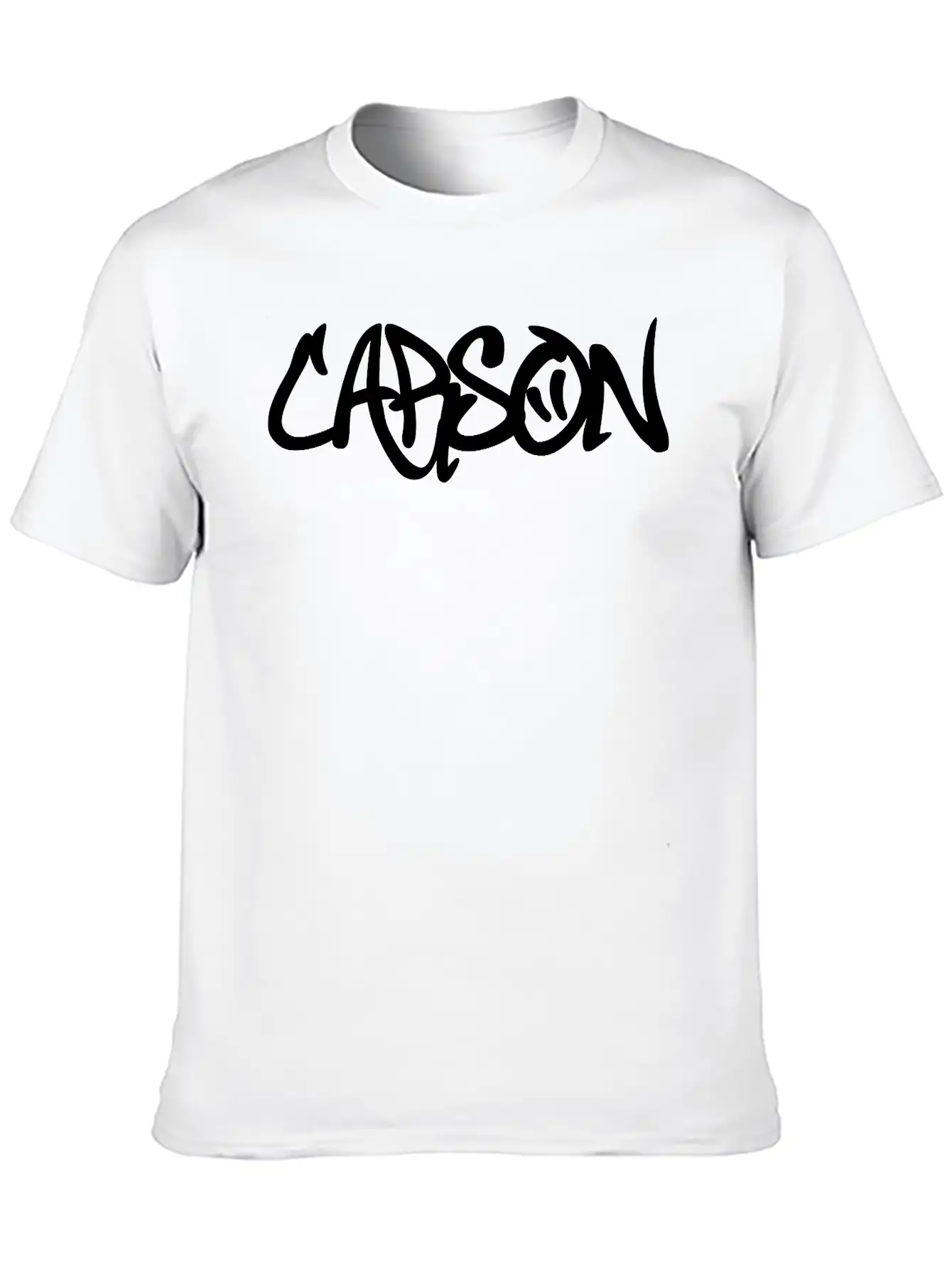 Carson Graffiti Unisex Casual T-Shirt – Clean Design For Daily Comfort