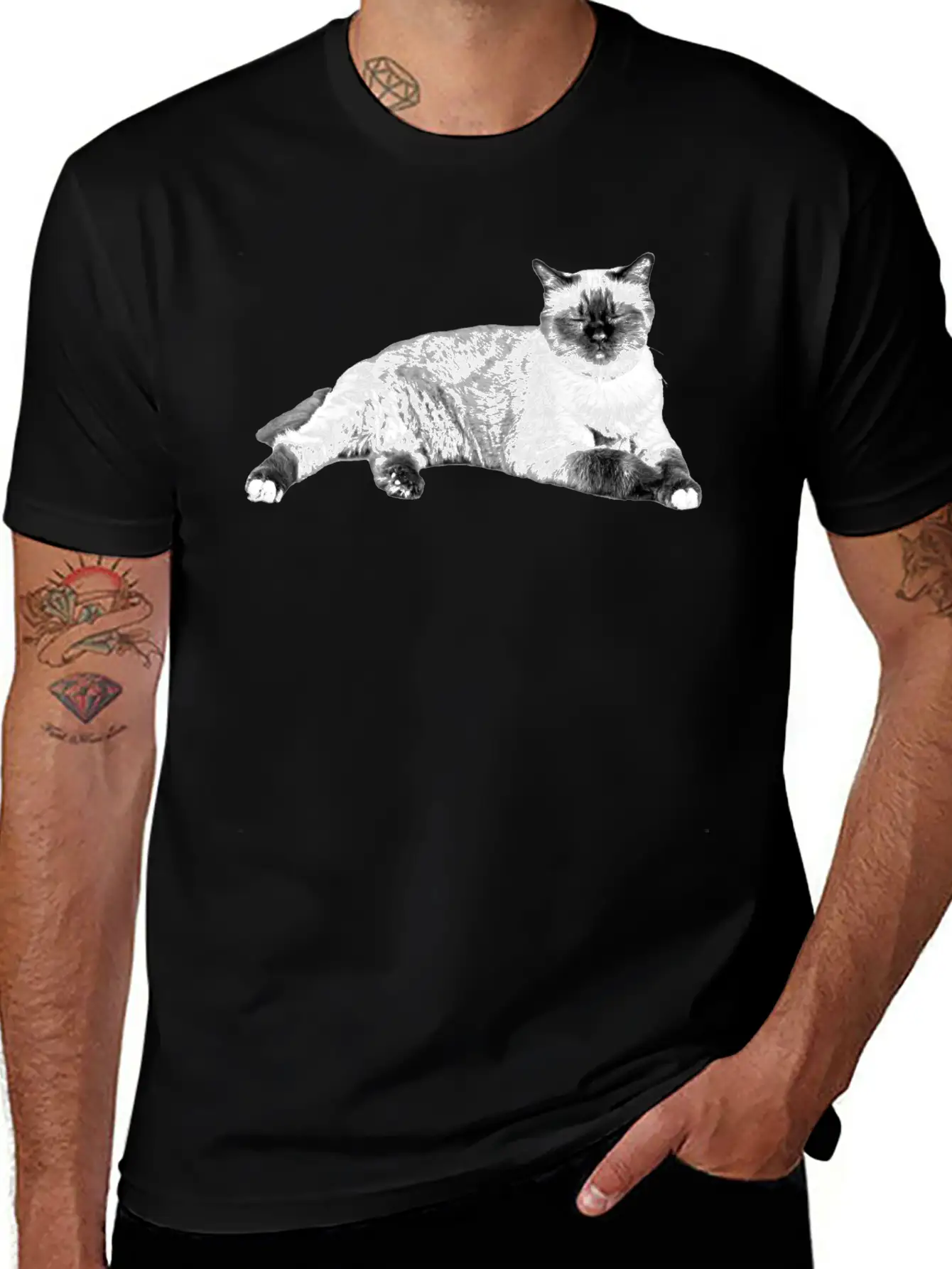 Cats Sleeping Unisex Casual T-Shirt – Clean Design For Daily Comfort