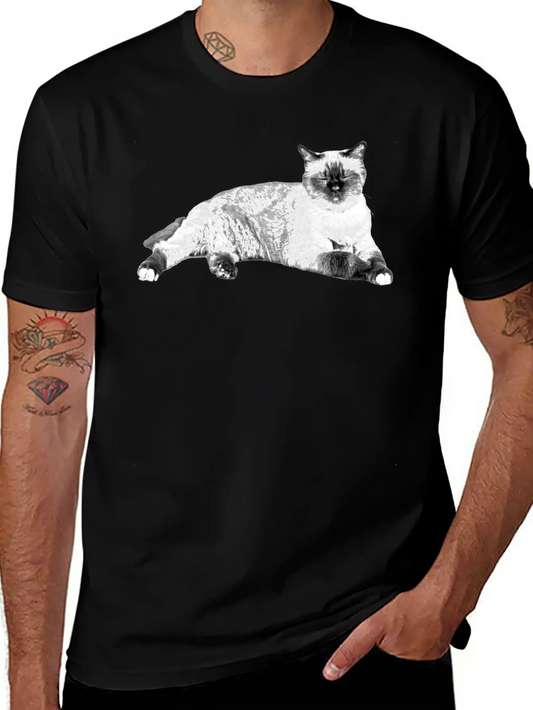 Cats Sleeping Unisex Casual T-Shirt – Clean Design For Daily Comfort