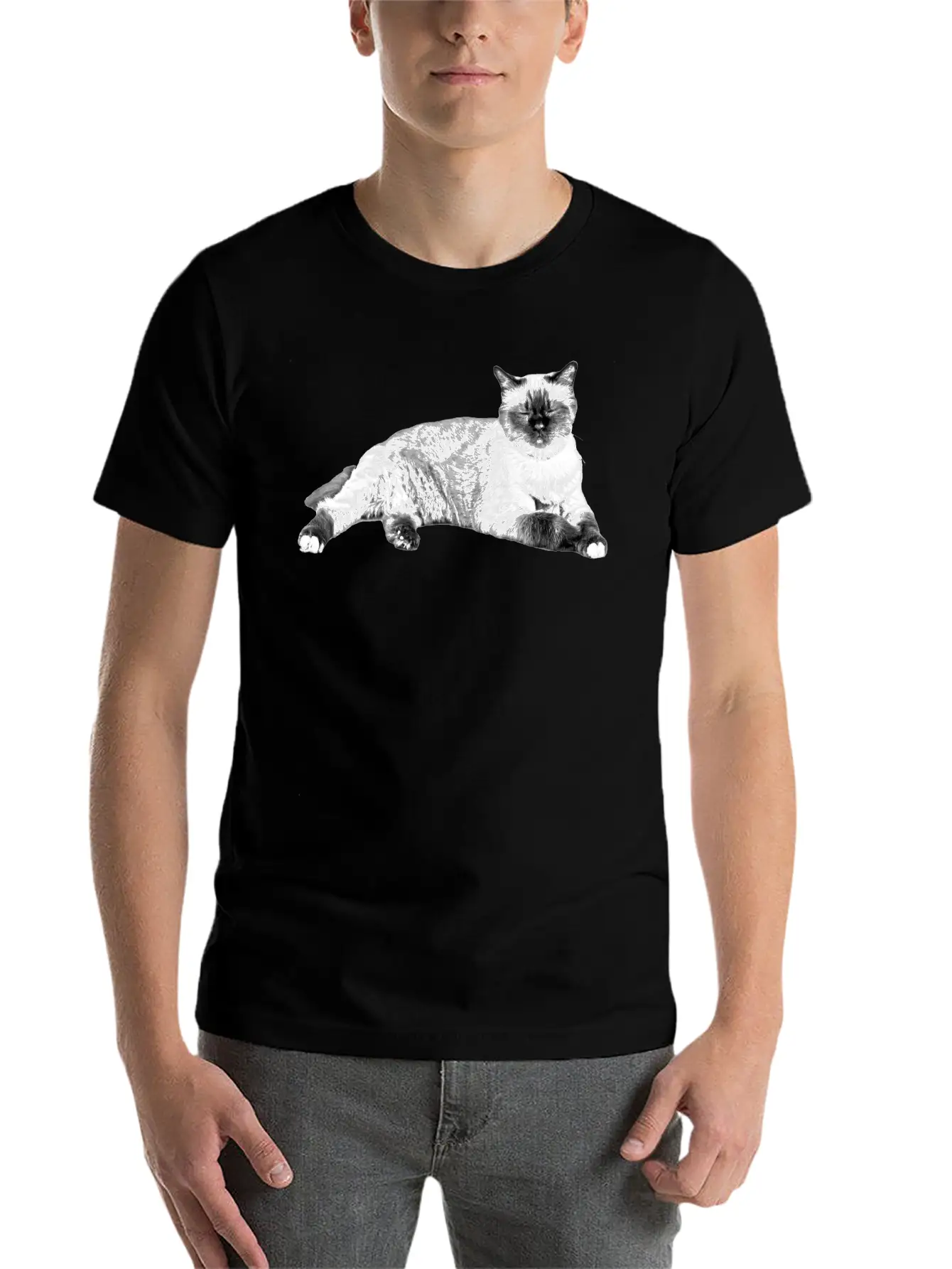 Cats Sleeping Unisex Casual T-Shirt – Clean Design For Daily Comfort