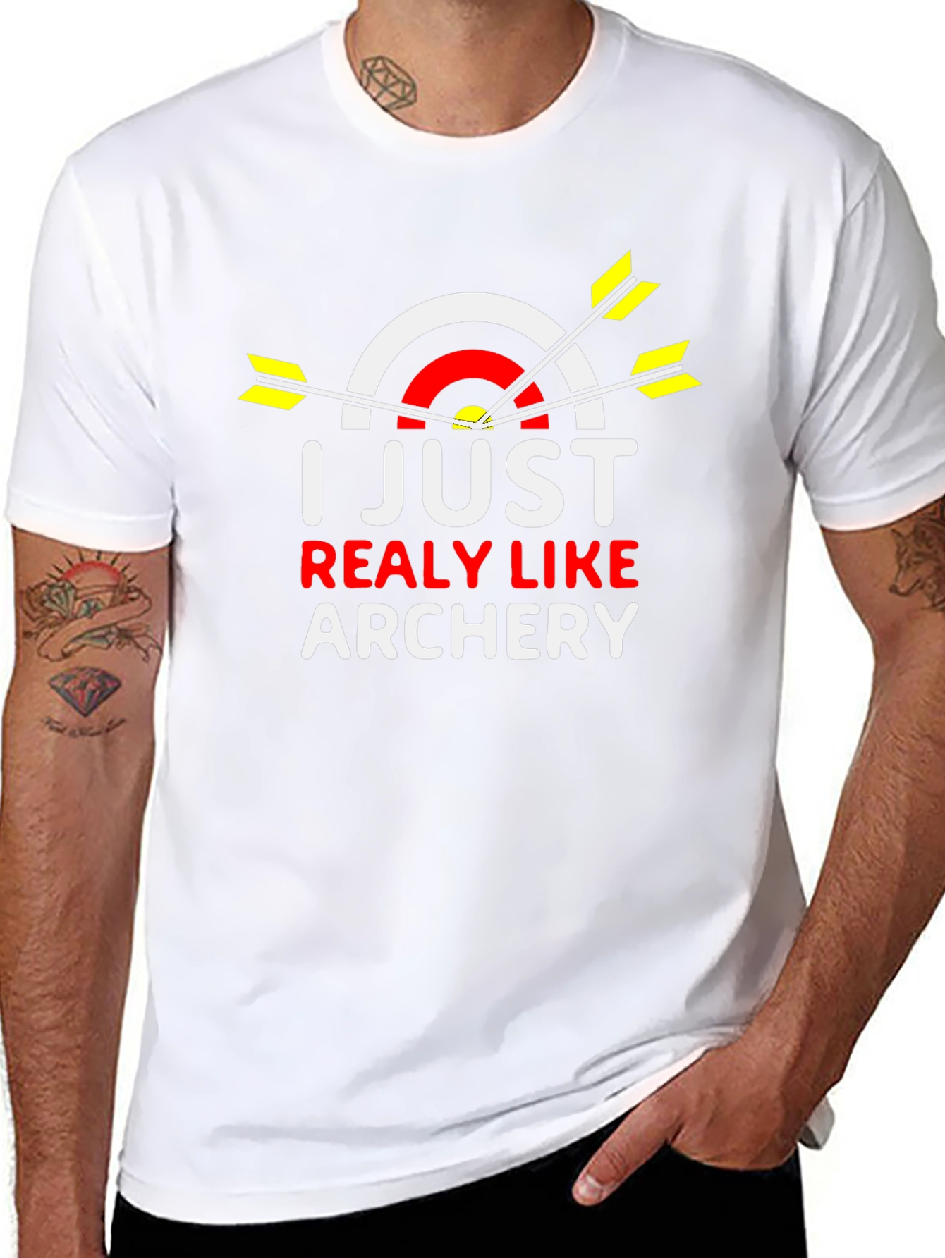 I Just Really Like Archery Black T-Shirt