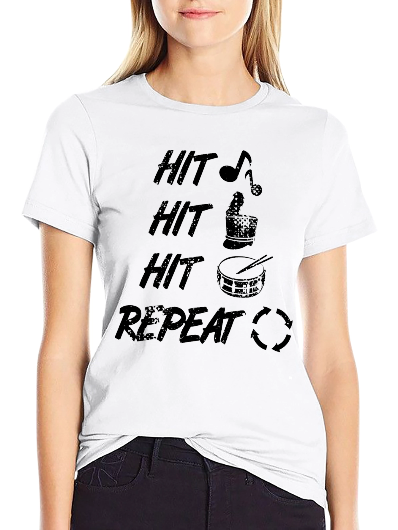 Hit Repeat Drummer T-Shirt