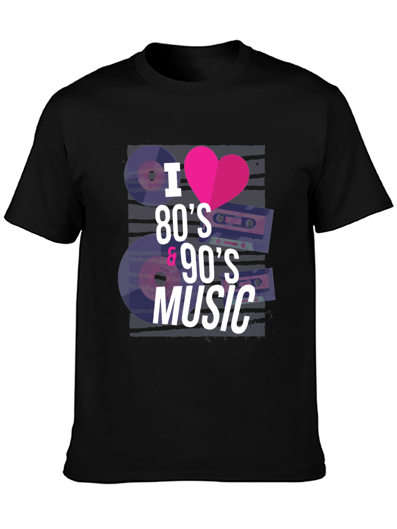 I Love 80s & 90s Music T-Shirt